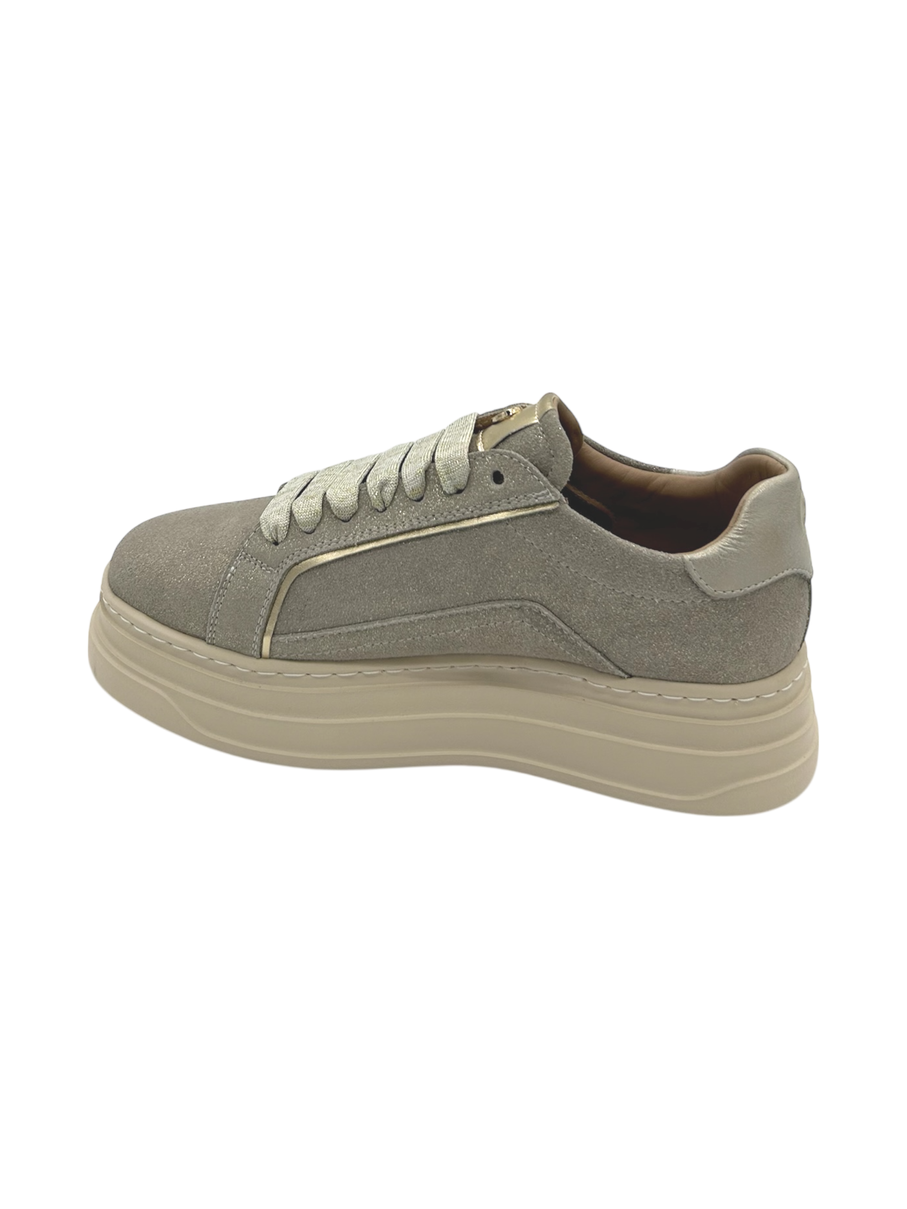 Sneakers pelle donna Janet & Janet Beige -J430-