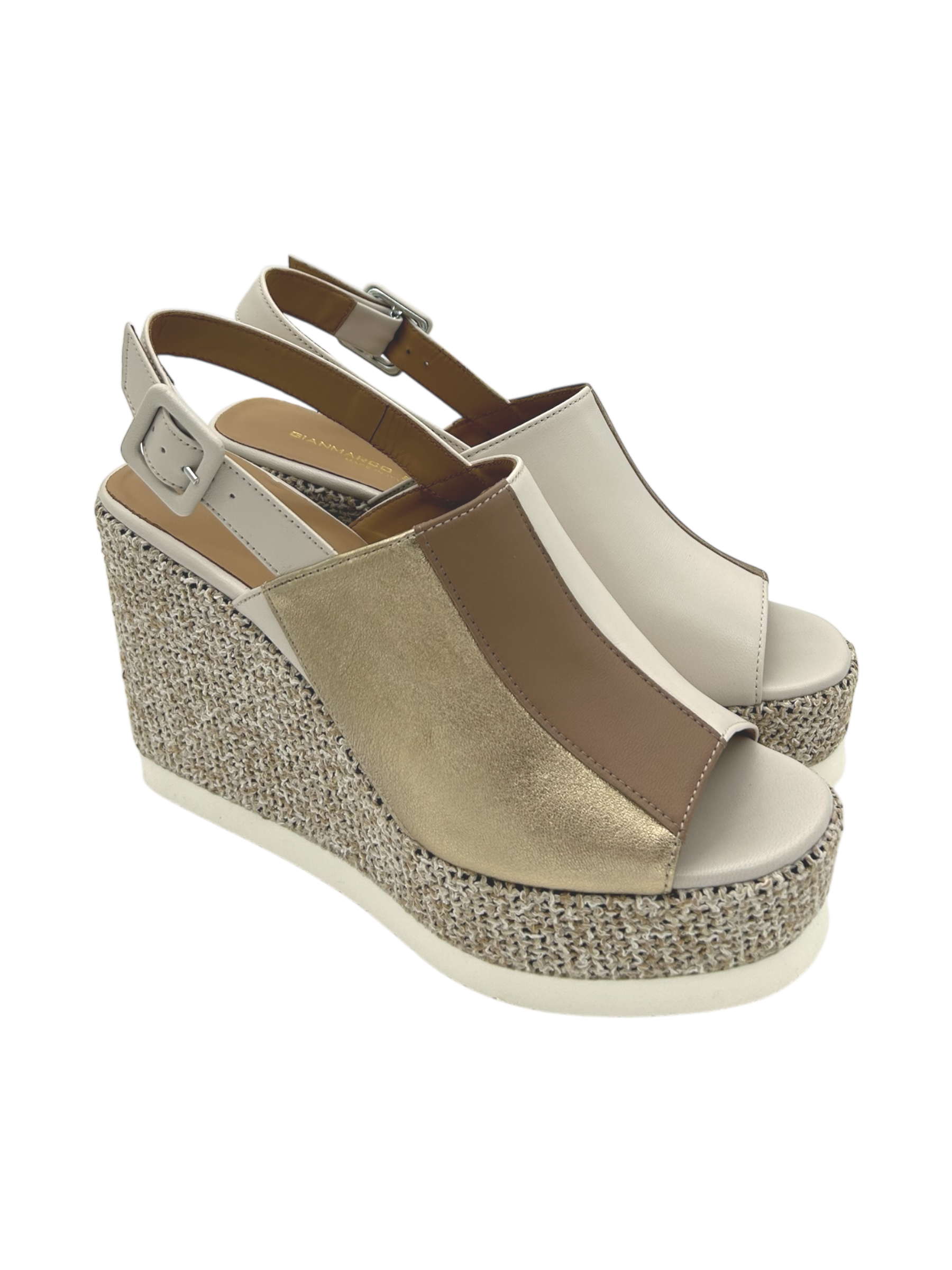 Sandalo pelle donna GIANMARCO SORELLI Milk - 3032 Vale -