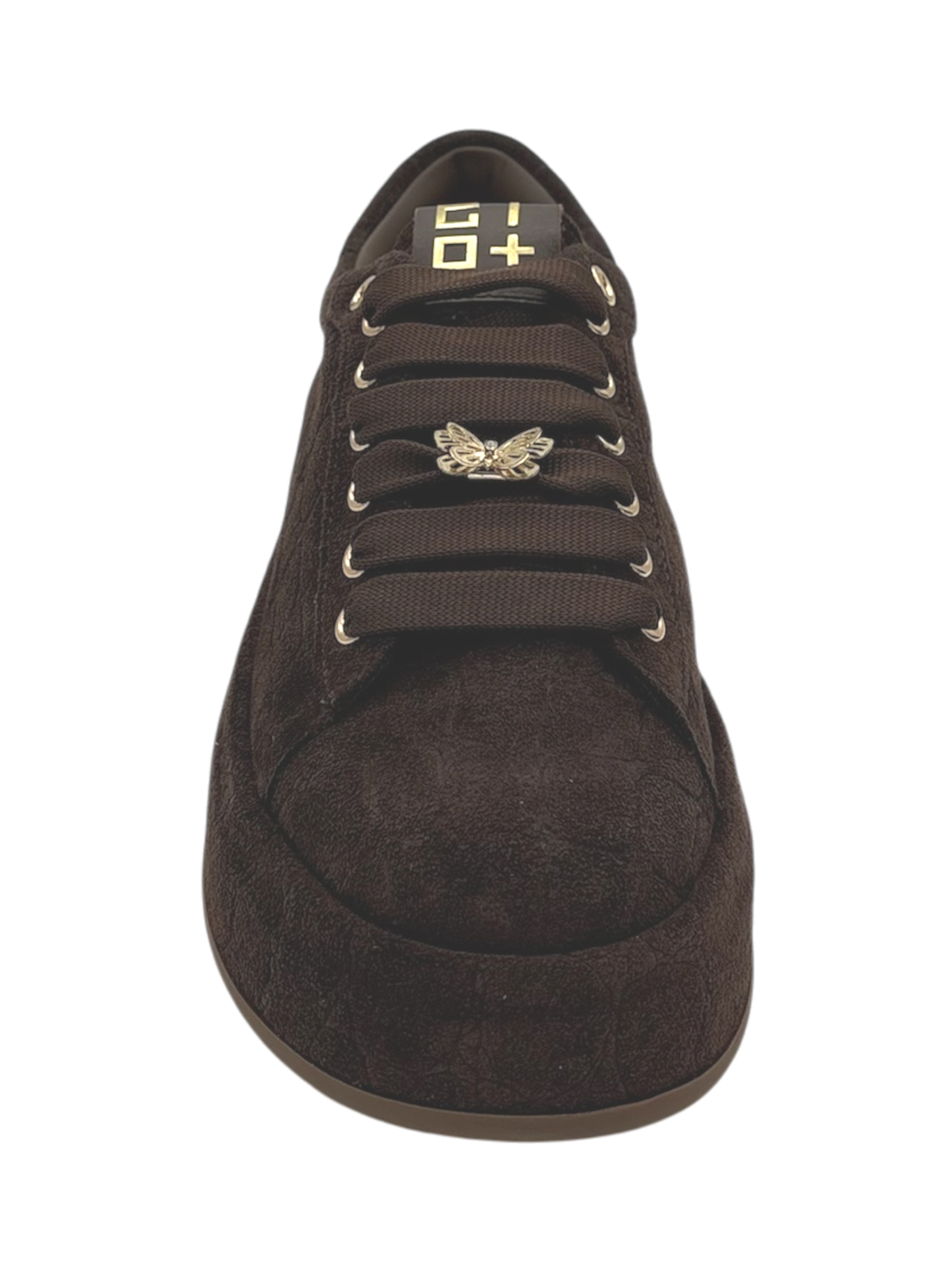 Sneakers pelle donna GIO+ Cocco Brown Oliva 122