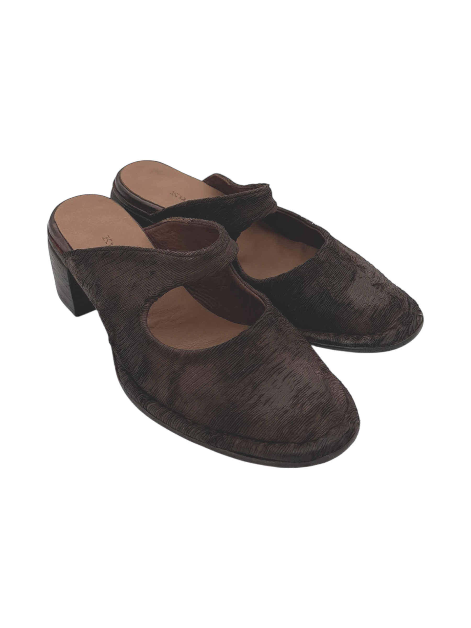 Sabot pelle donna Kudetà Intagliato Testa moro - 614207 -