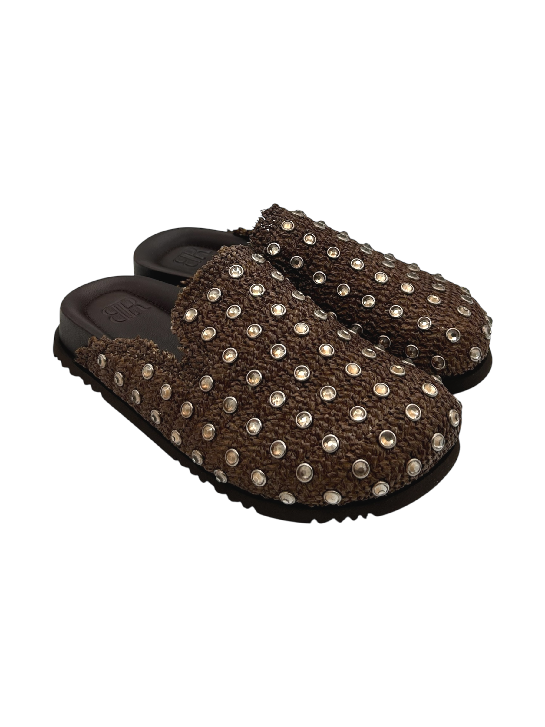 Sabot Black Rose by Zoe raffia Coffe - New Youker 01 -