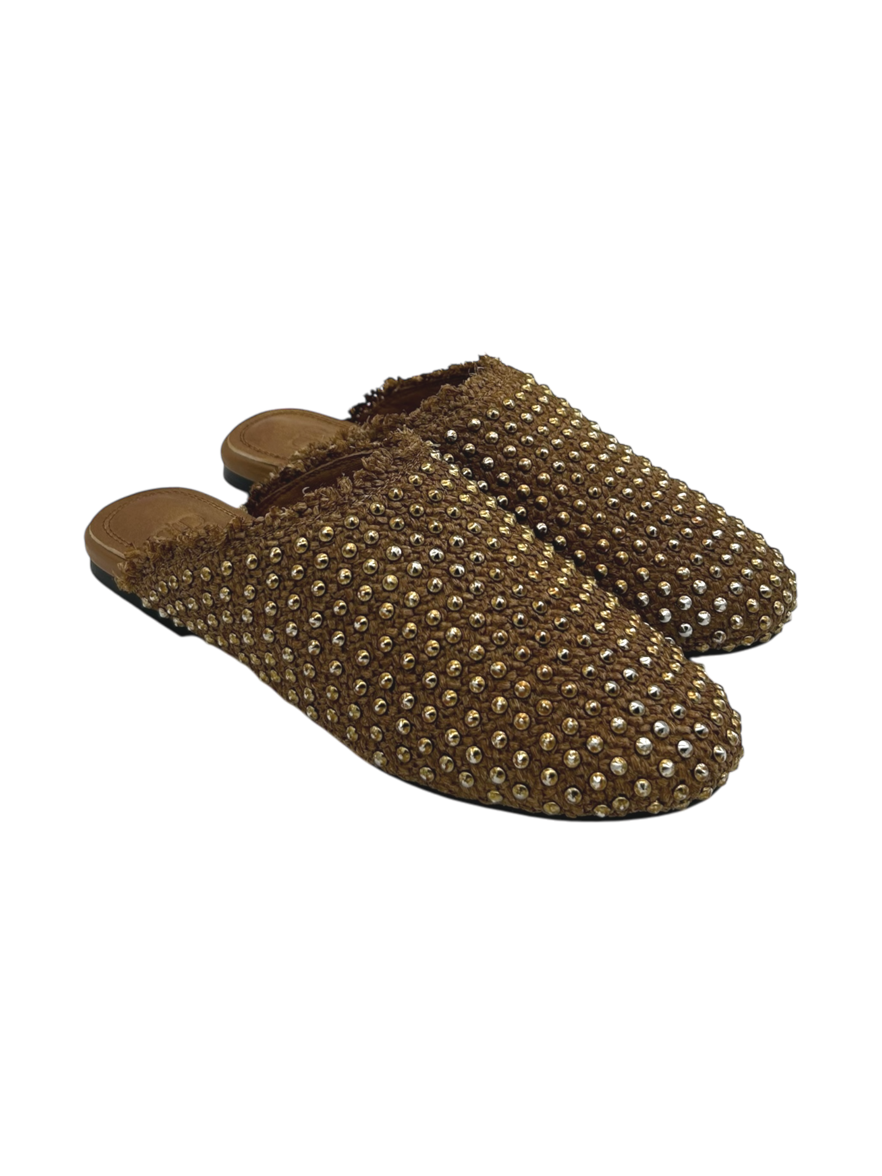 Sabot Black Rose by Zoe raffia Cuoio - Milano 01 -