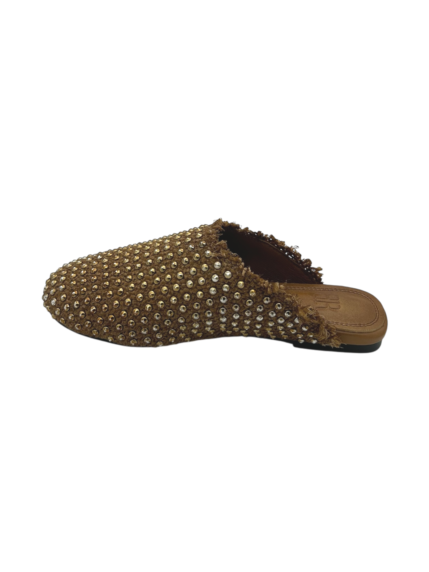 Sabot Black Rose by Zoe raffia Cuoio - Milano 01 -