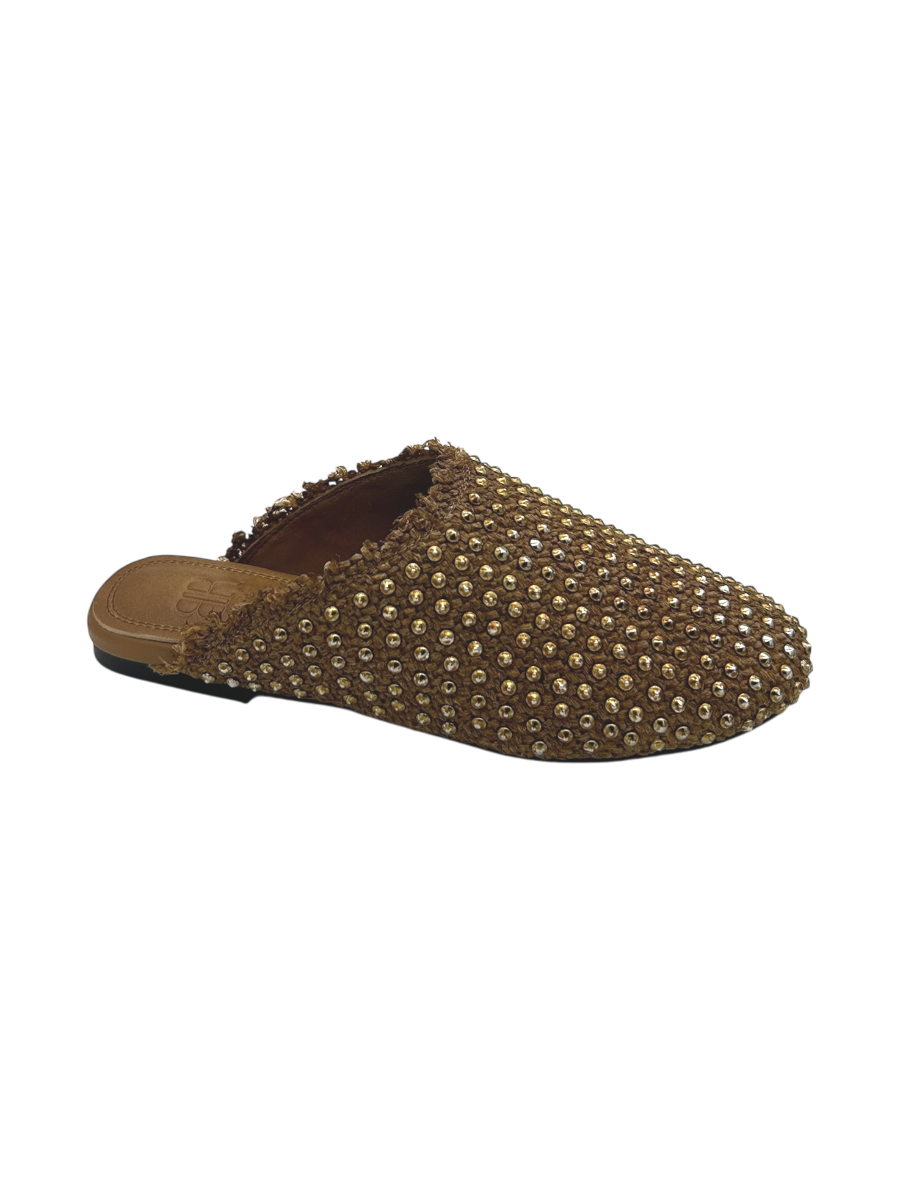 Sabot Black Rose by Zoe raffia Cuoio - Milano 01 -
