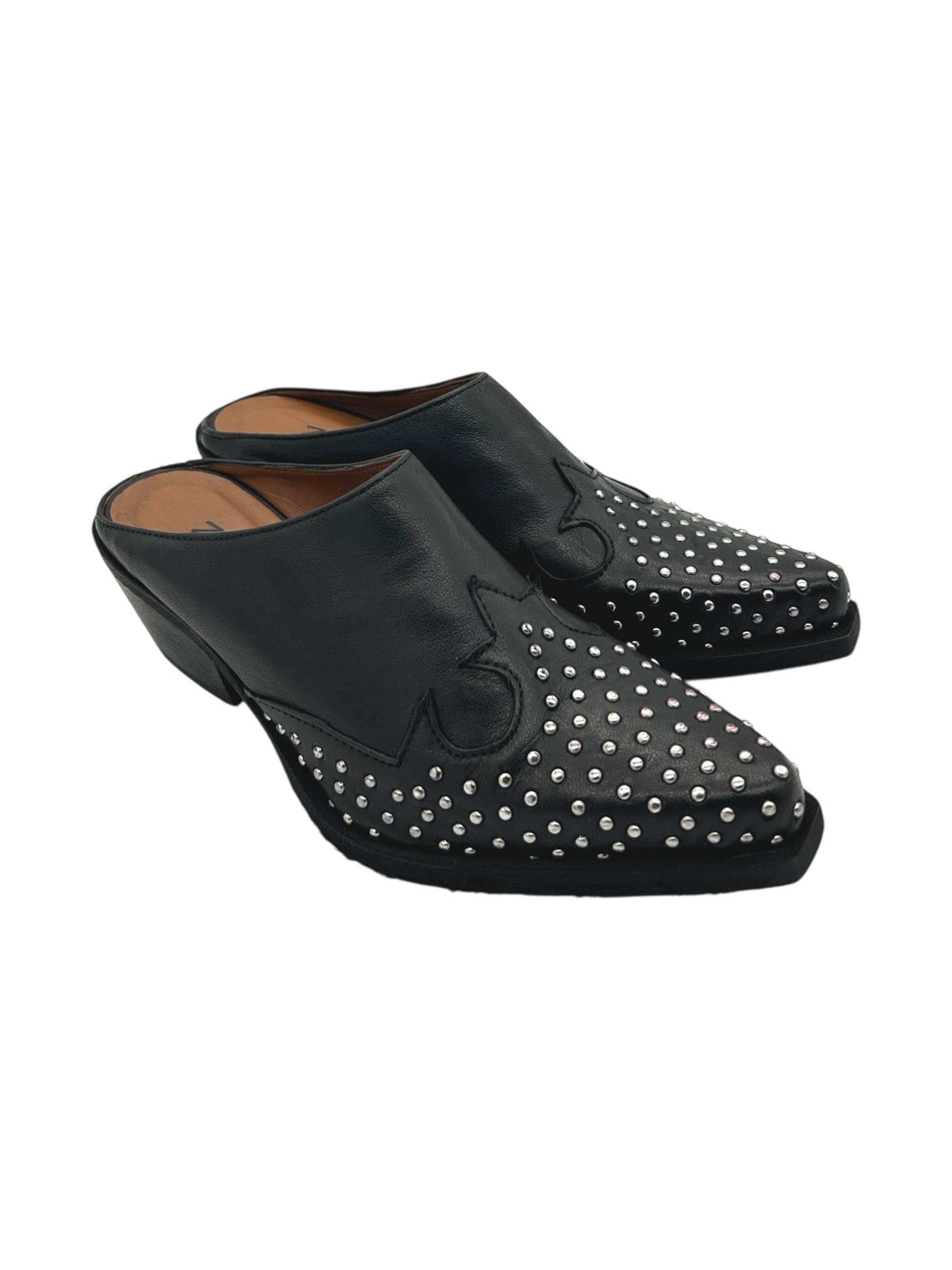 Sabot pelle texano Zoe Nero - Dakota 03 -