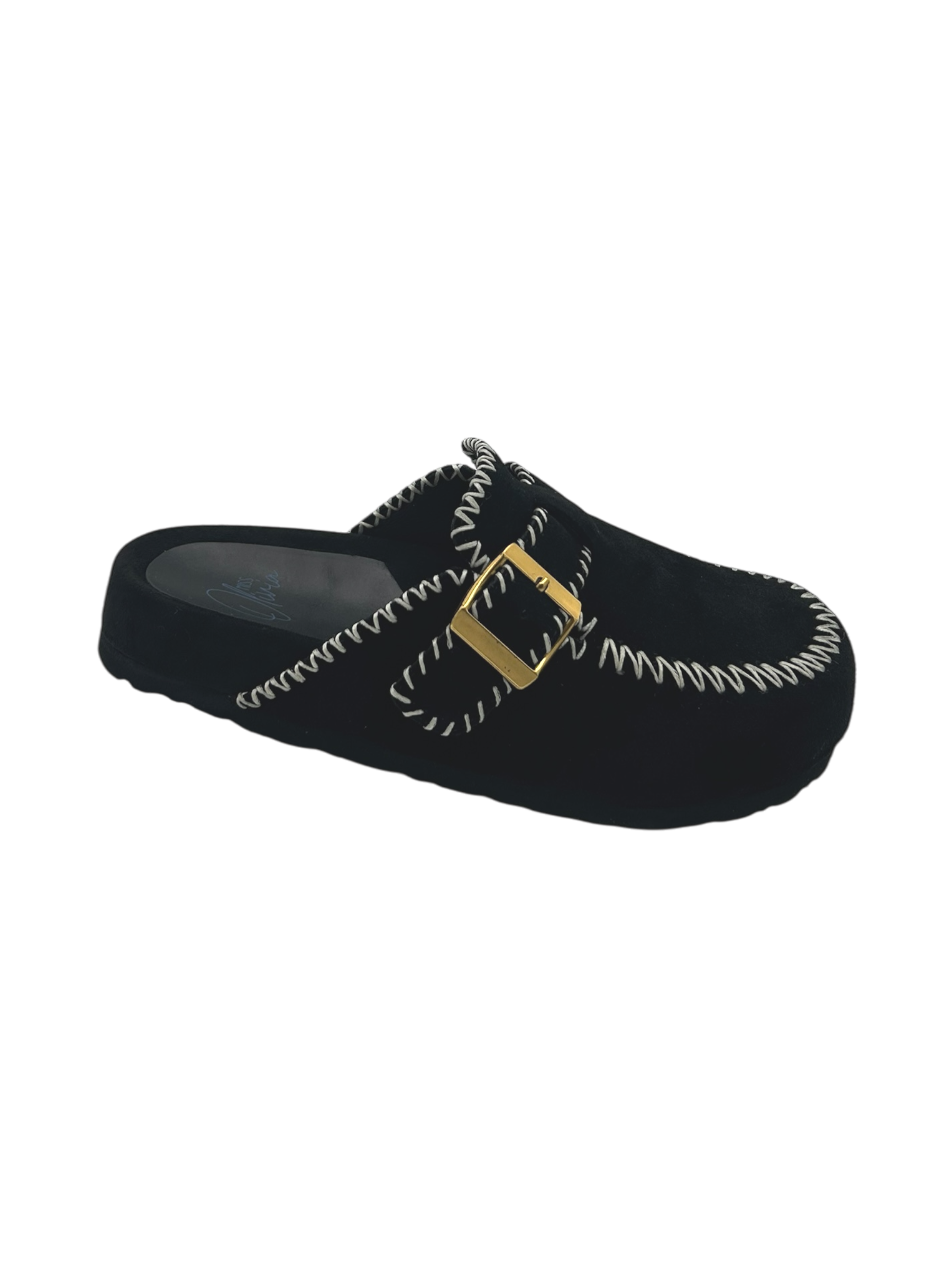 Sabot suede donna Miss Olivia Nero - Iris -