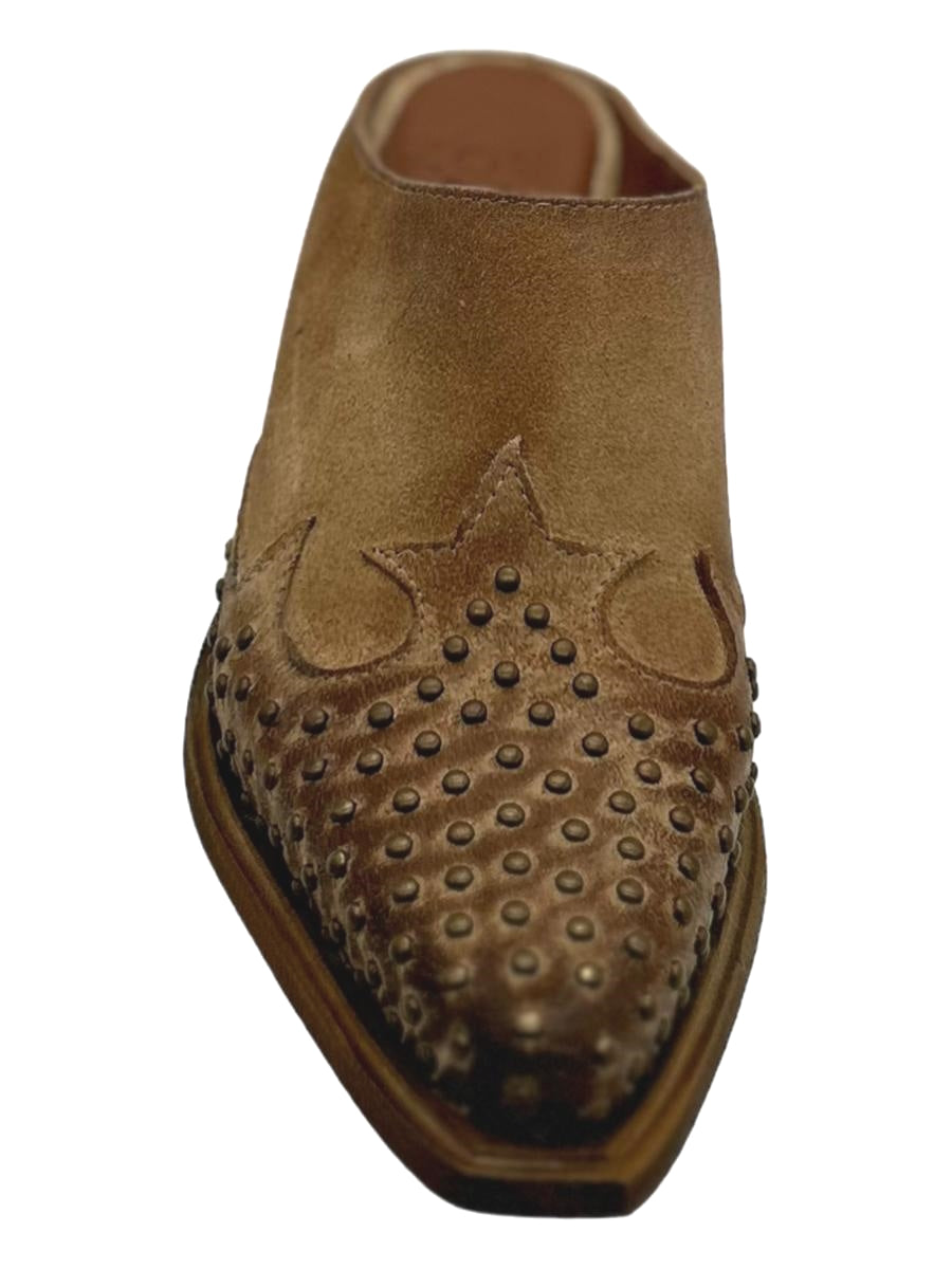 Sabot texano Zoe Camoscio Cuoio - Dakota 03 -