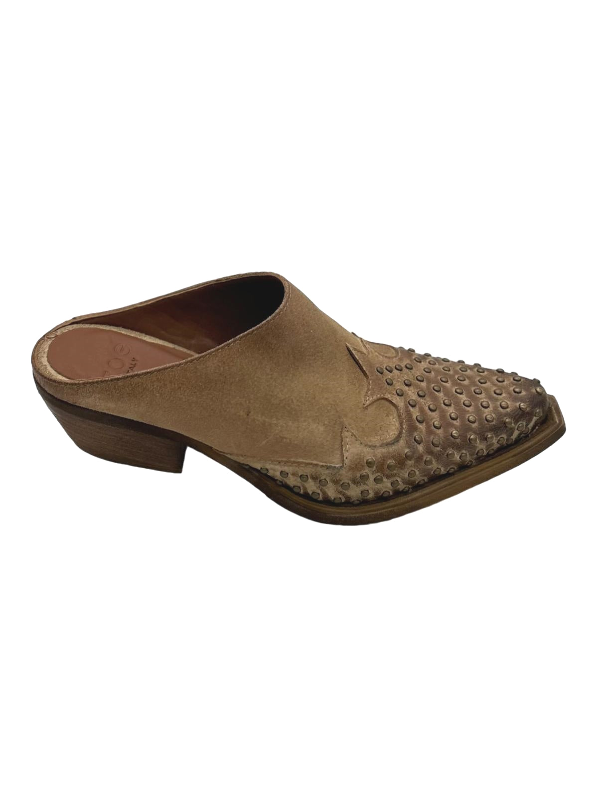 Sabot texano Zoe Camoscio Cuoio - Dakota 03 -