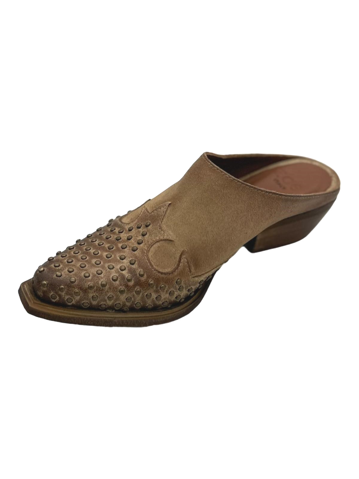 Sabot texano Zoe Camoscio Cuoio - Dakota 03 -