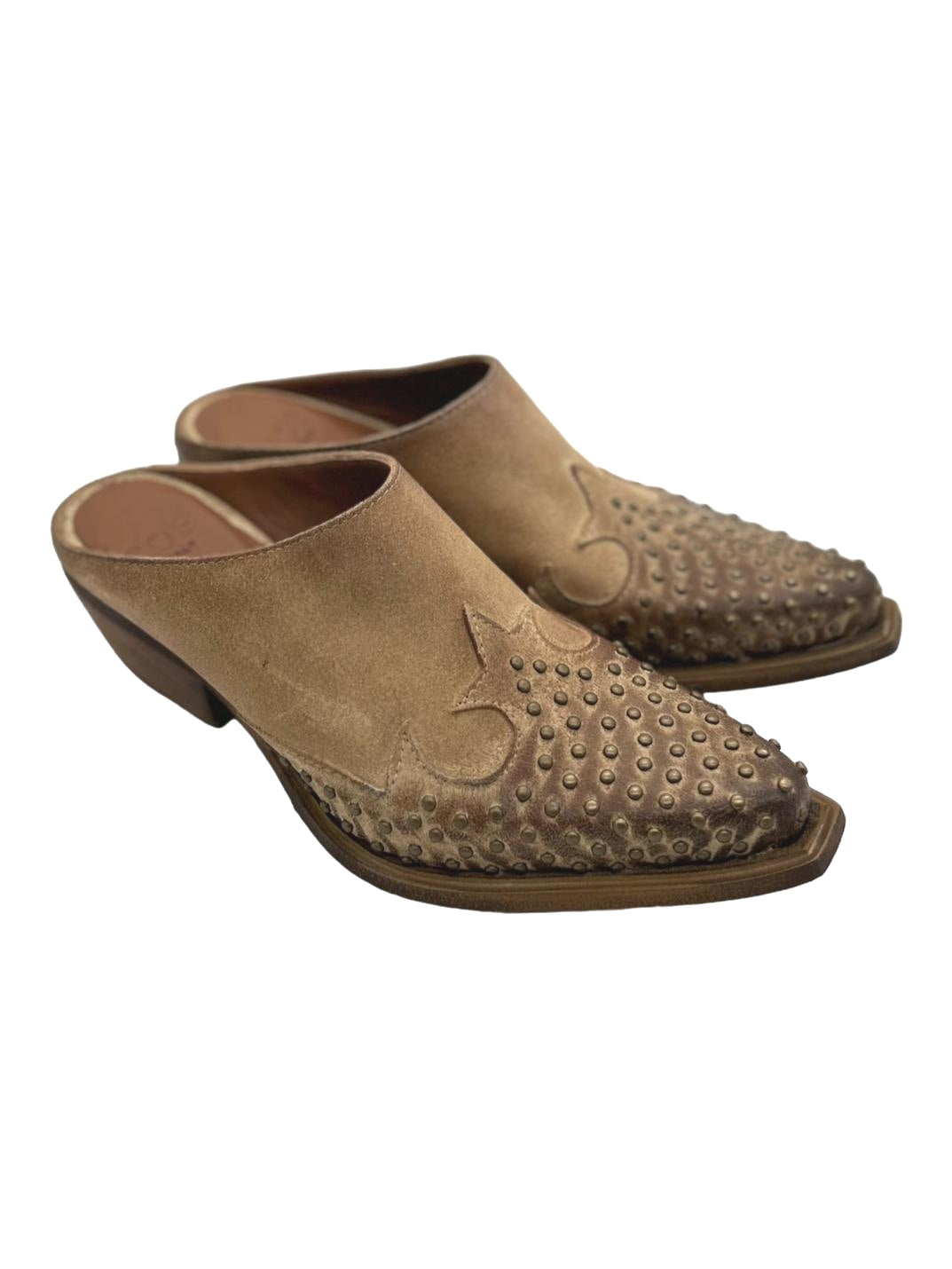 Sabot texano Zoe Camoscio Cuoio - Dakota 03 -