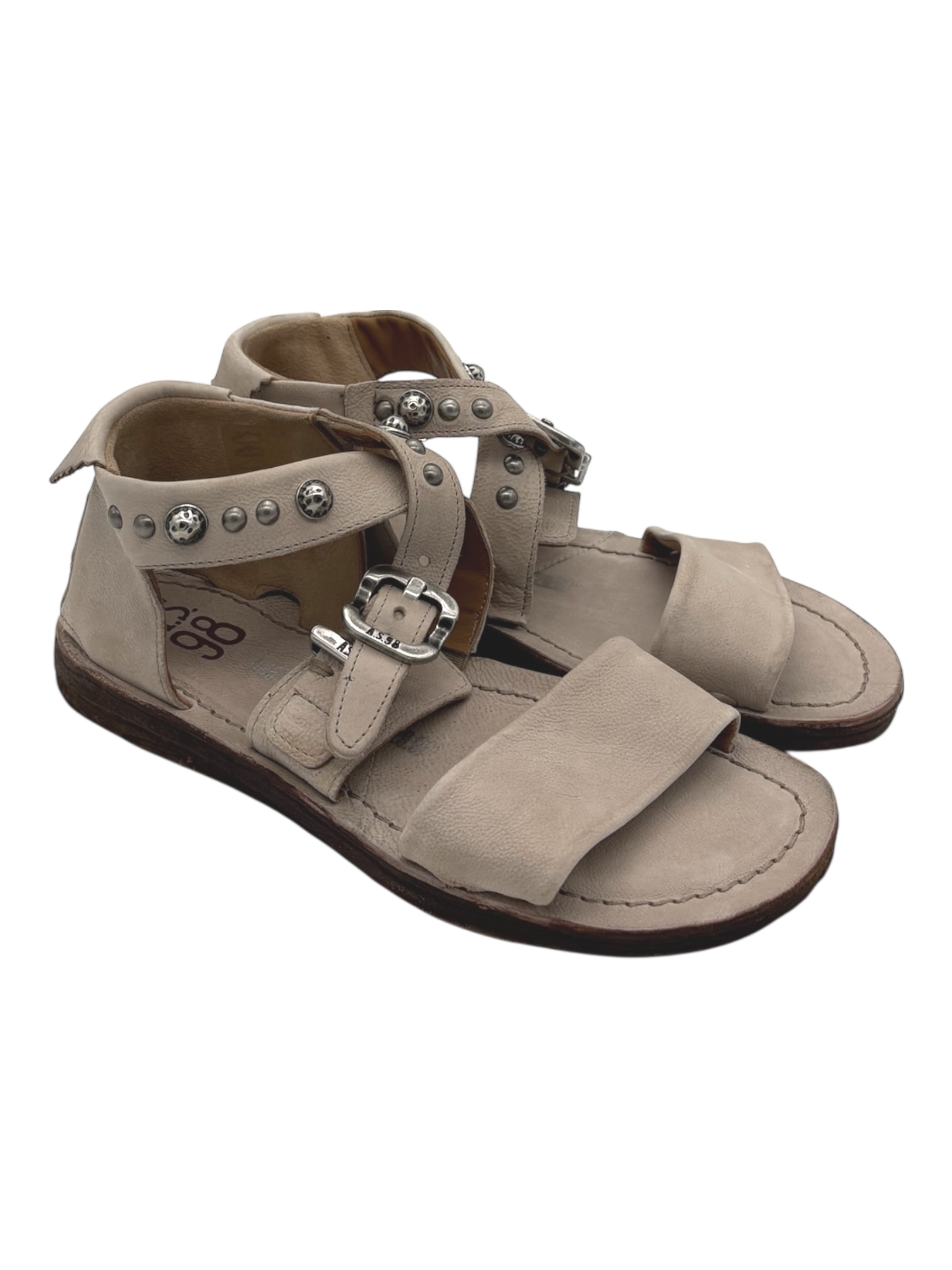 Sandalo pelle donna AS98 Dust - A16072-