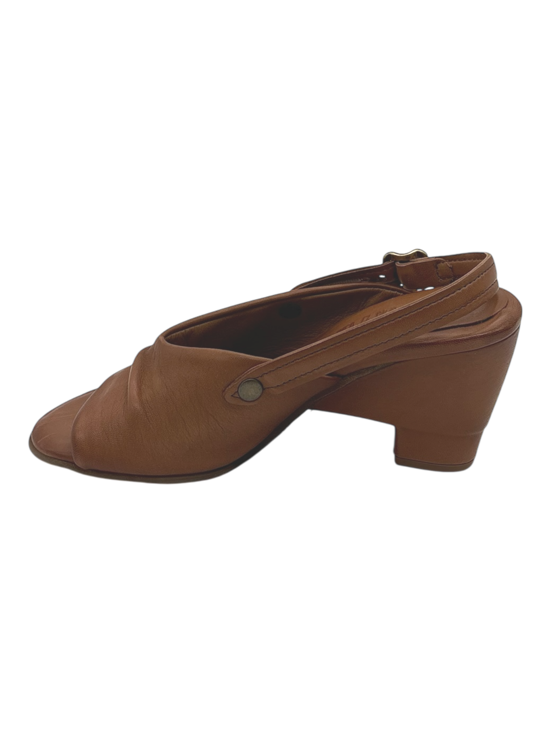 Sandalo pelle donna AS98 Camel - C35001 -