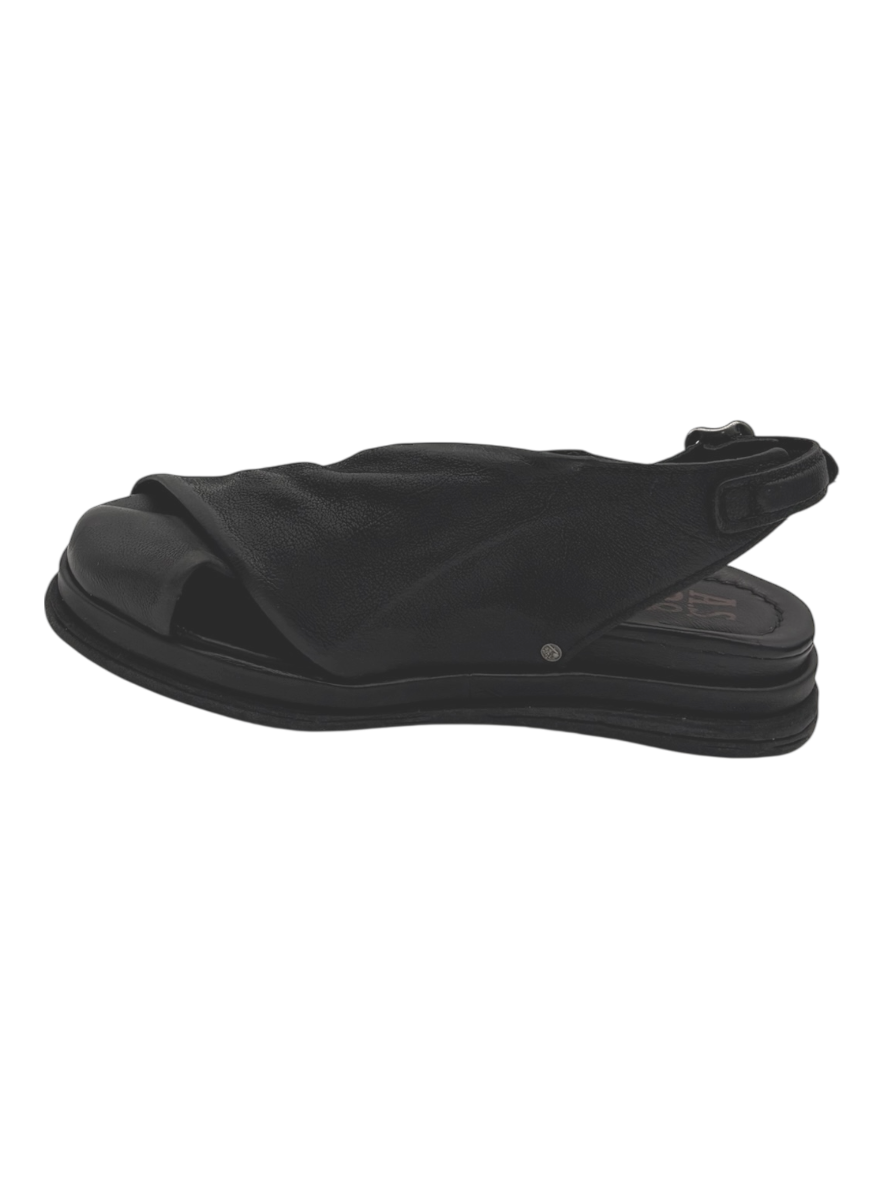 Sandalo pelle donna AS98 Black - B60021 -