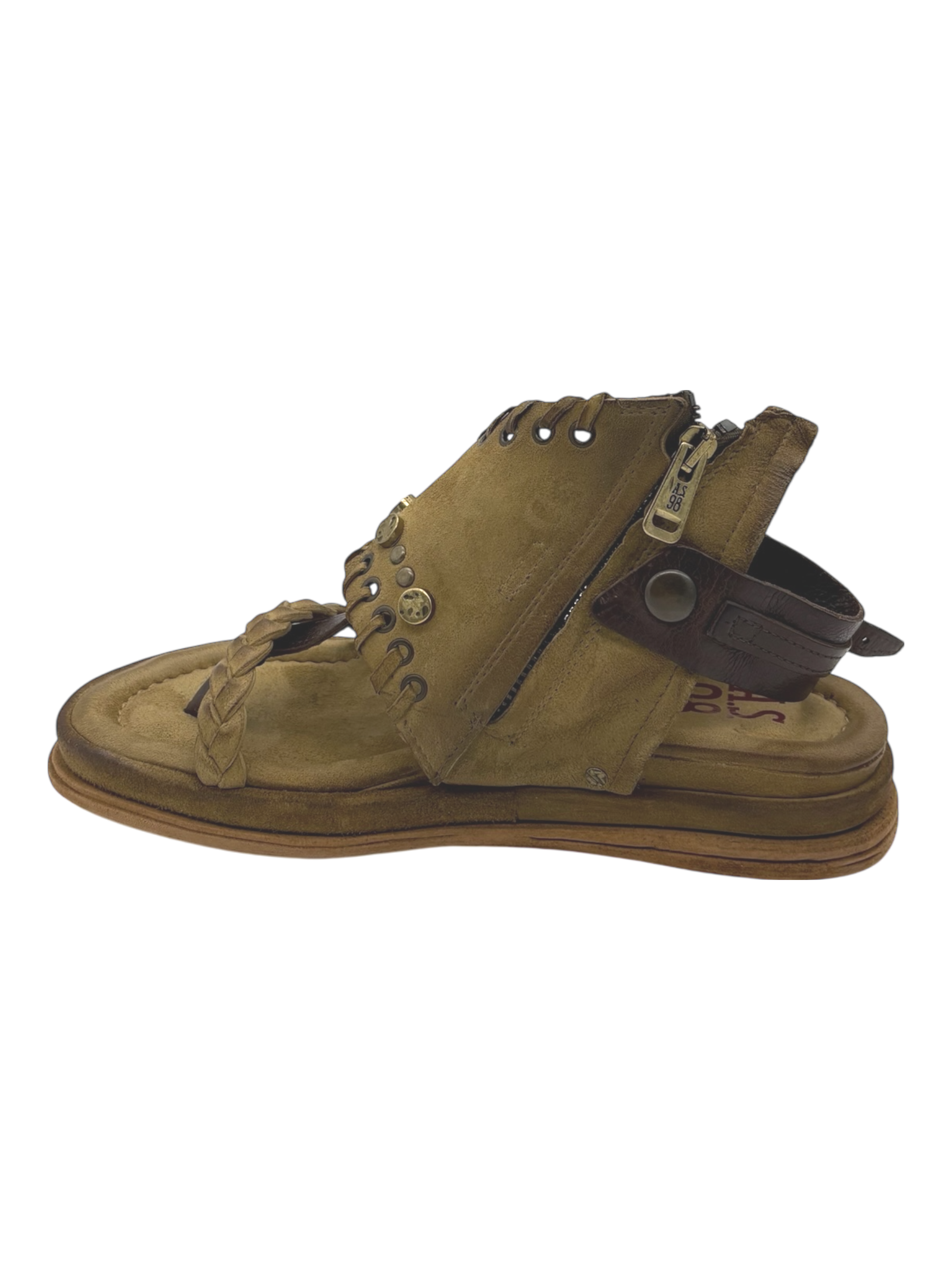 Sandalo pelle donna AS98 Cumino - B60025 -