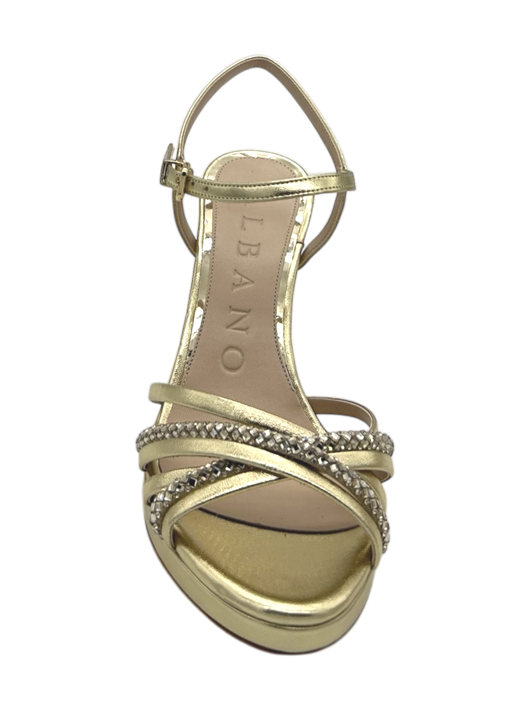 Sandalo donna Albano Metal Platino -5411-