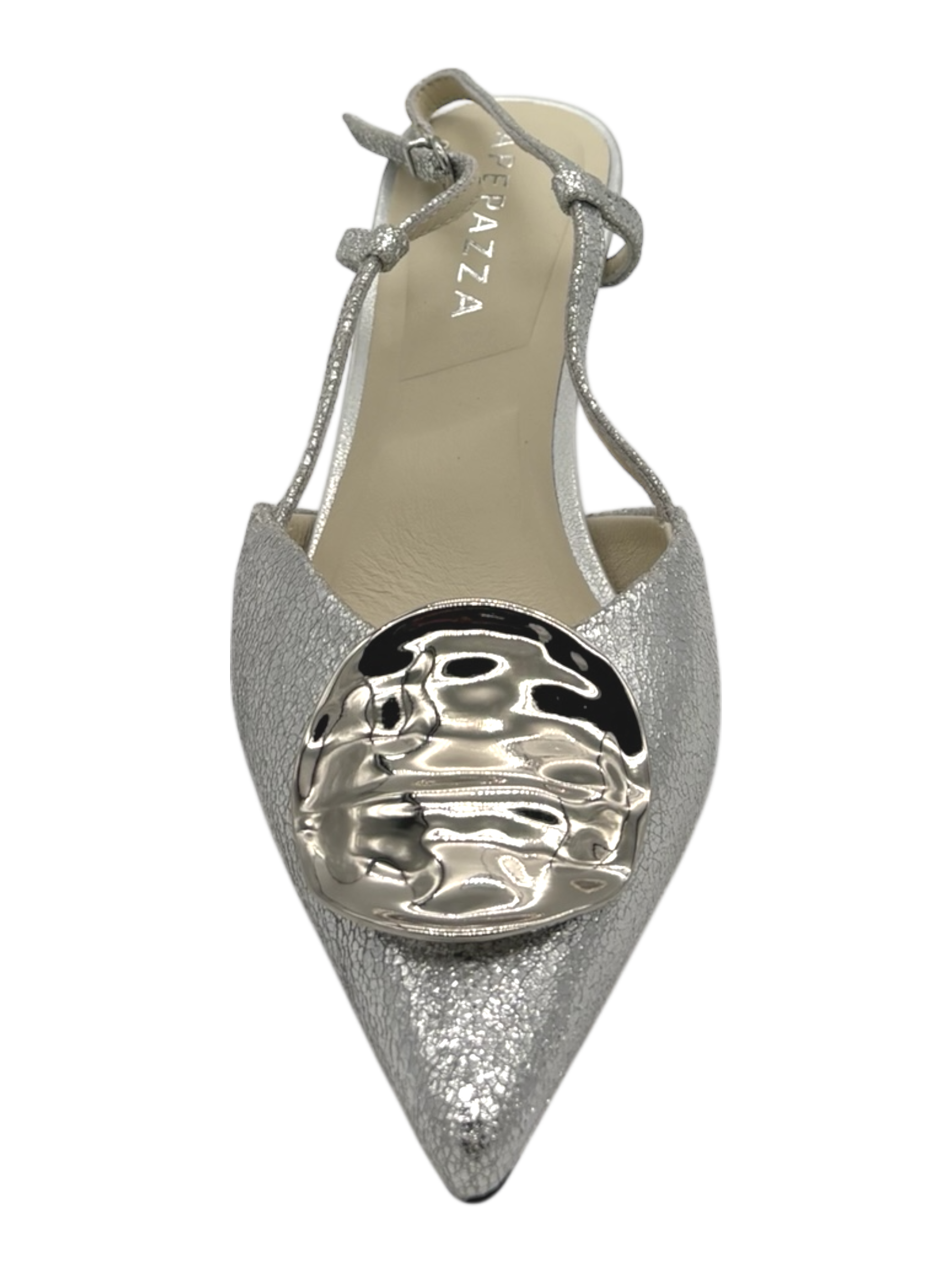 Sandalo pelle donna Apepazza Silver - Cra-
