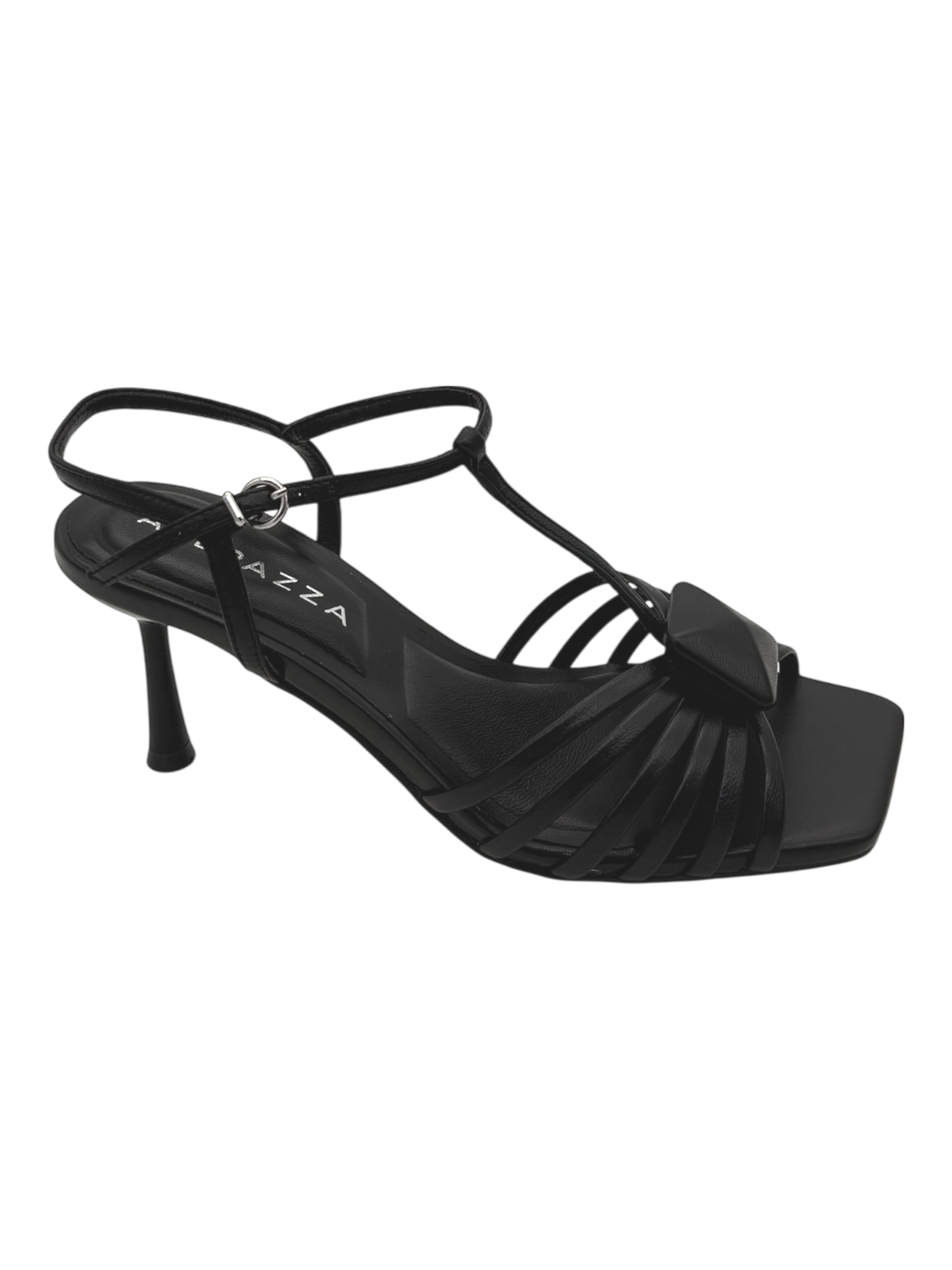 Sandalo pelle donna Apepazza Black -Lea Aster02-