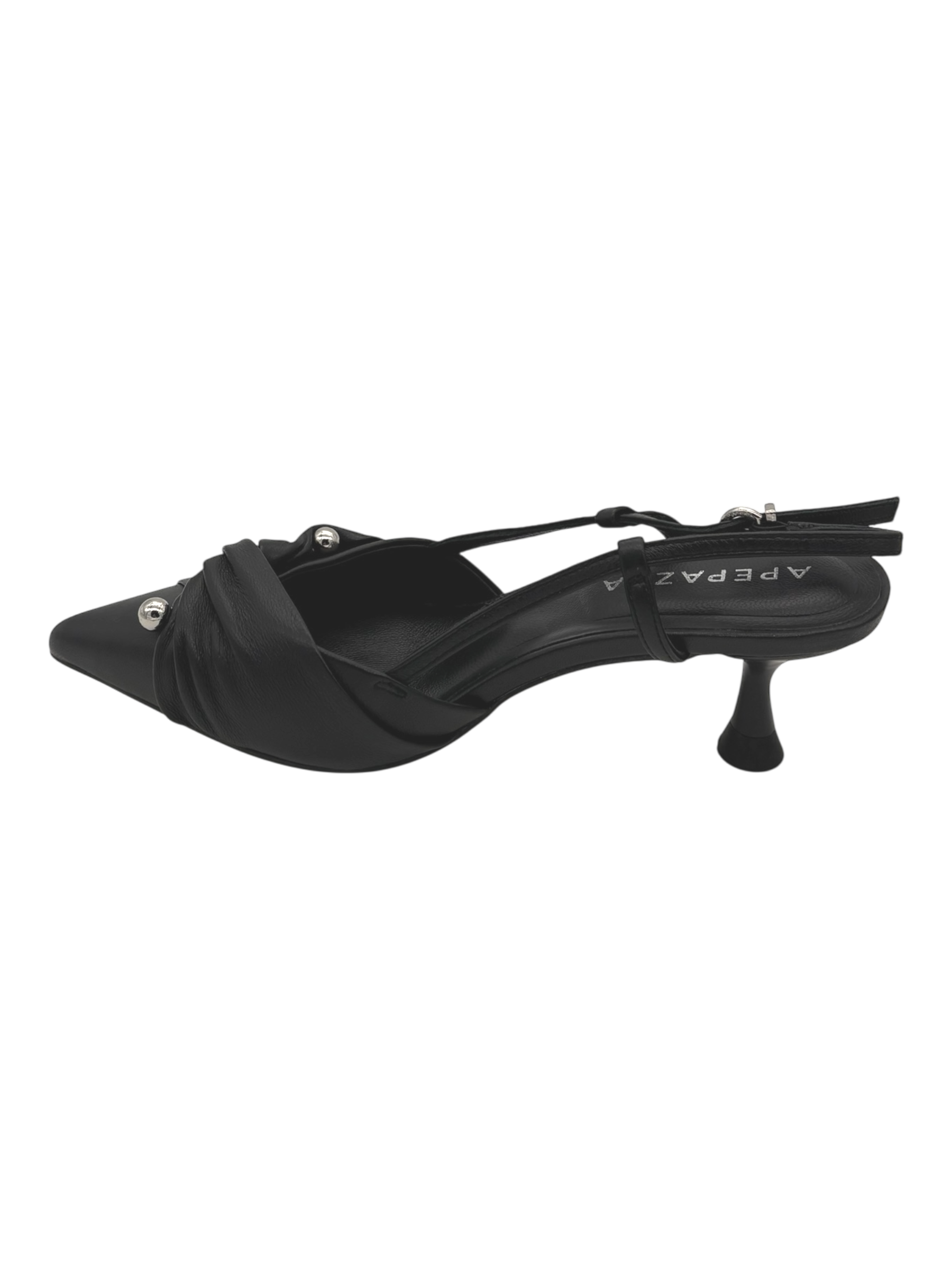 Sandalo pelle donna Apepazza Black - Lea Glow04-