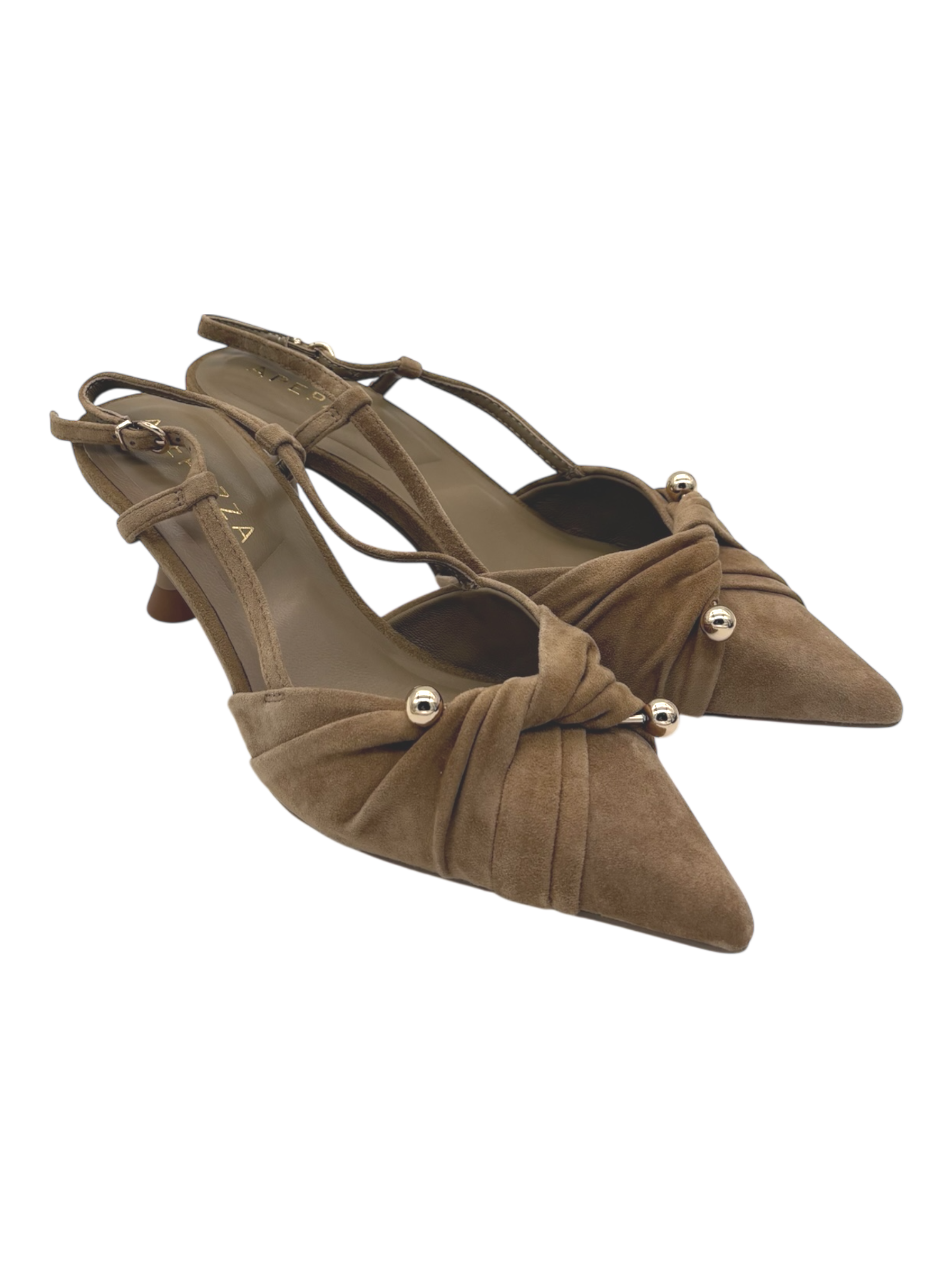 Sandalo pelle donna Apepazza Cognac - Sue-