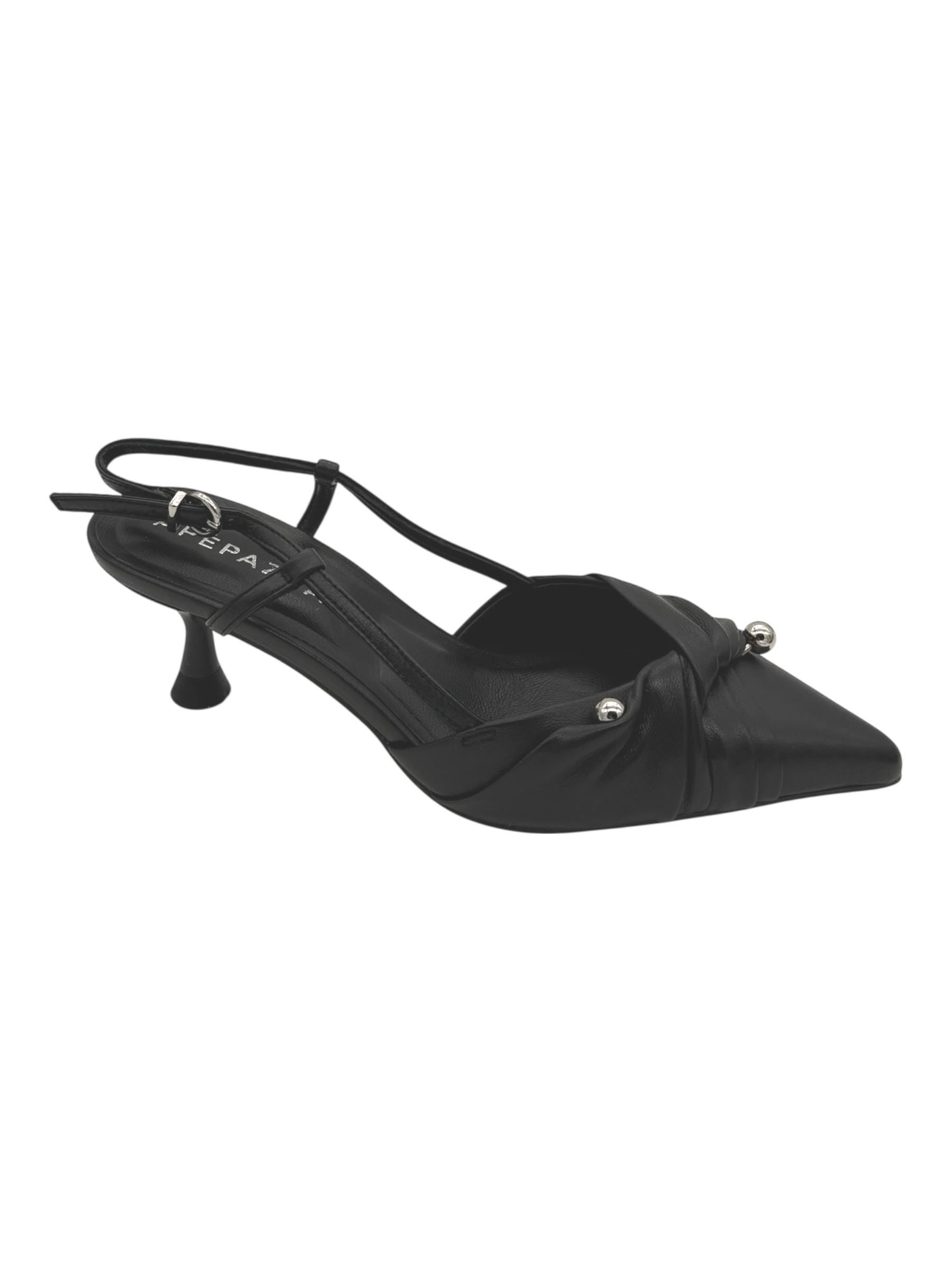 Sandalo pelle donna Apepazza Black - Lea Glow04-