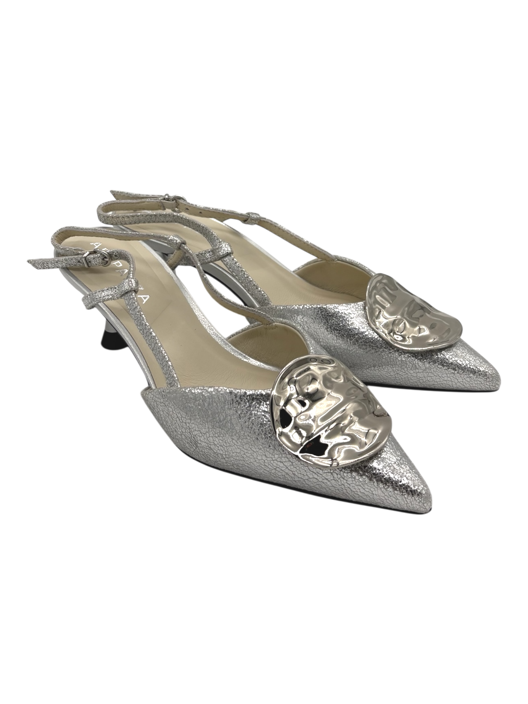 Sandalo pelle donna Apepazza Silver - Cra-