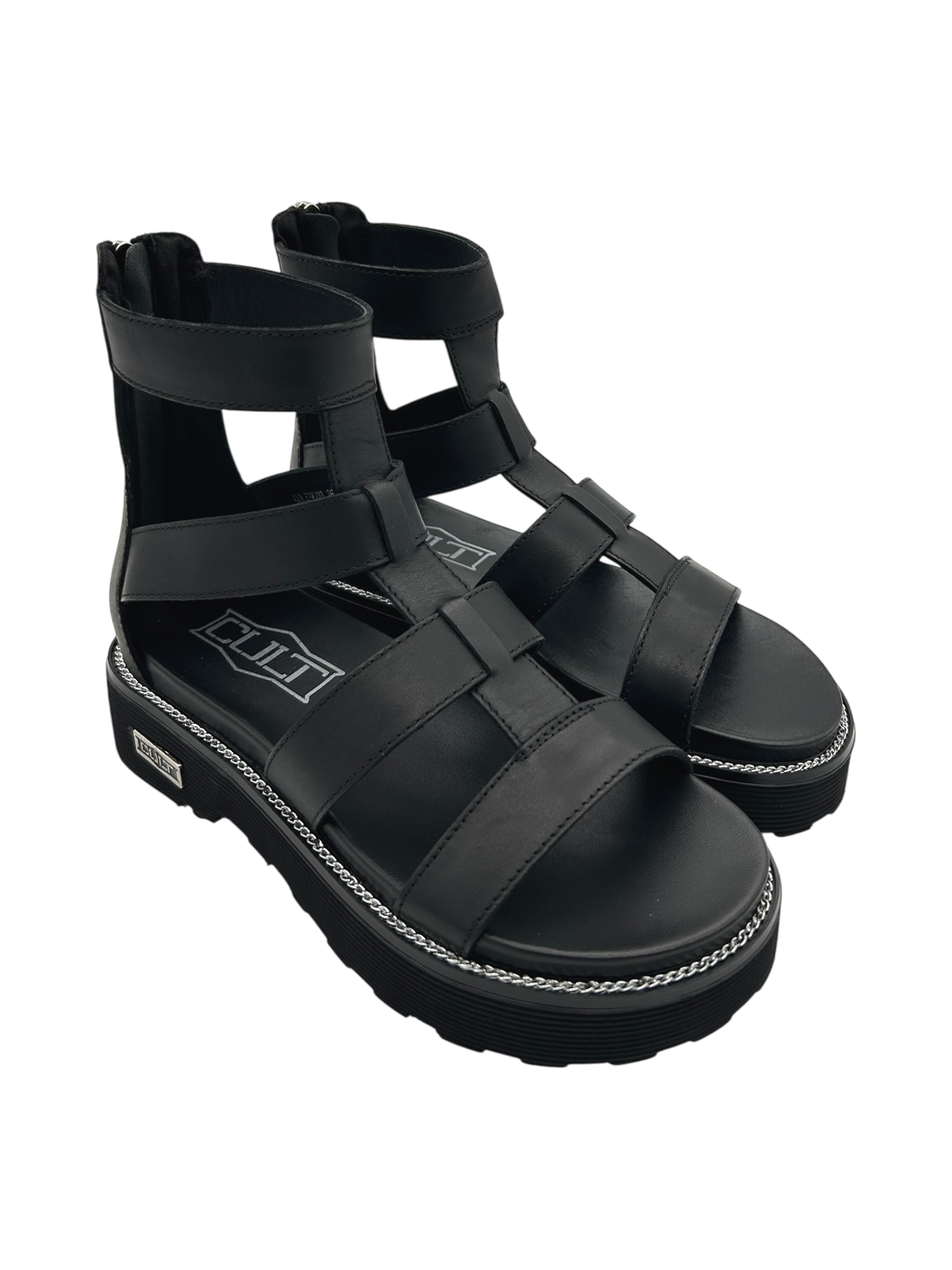 Sandalo pelle donna CULT Black - Ziggy 3290 -