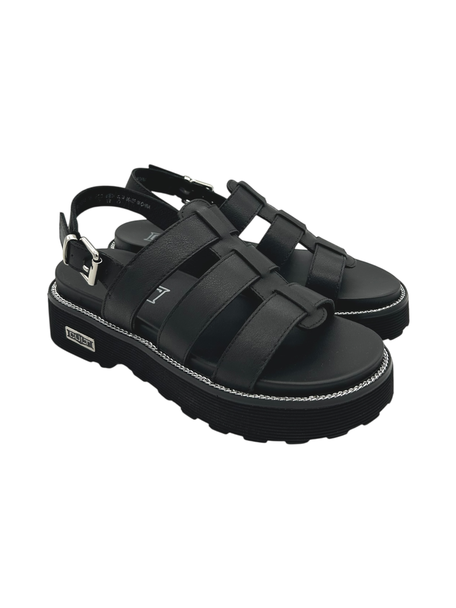 Sandalo pelle donna CULT Black - Ziggy 3137 -