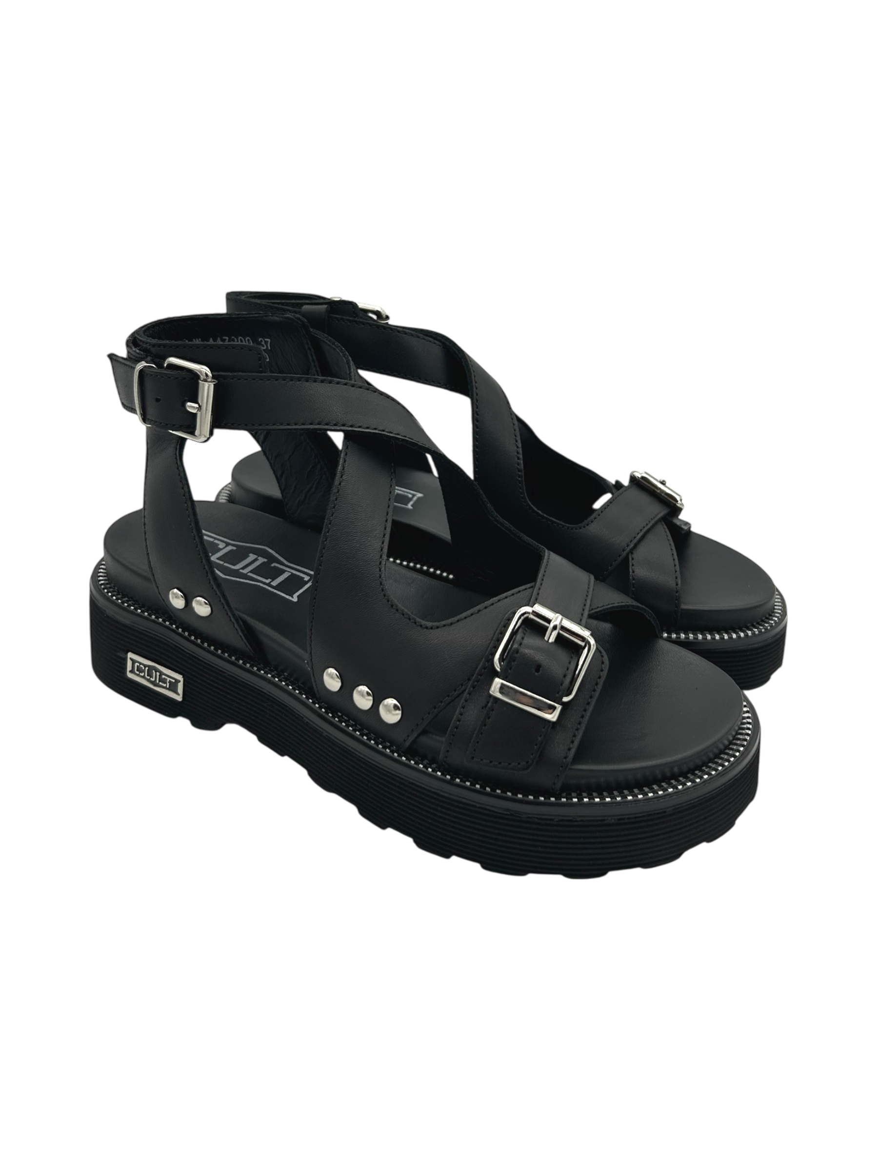 Ziggy Ciabatte Cult Sandalo Pelle Donna CULT Black Ziggy 4472