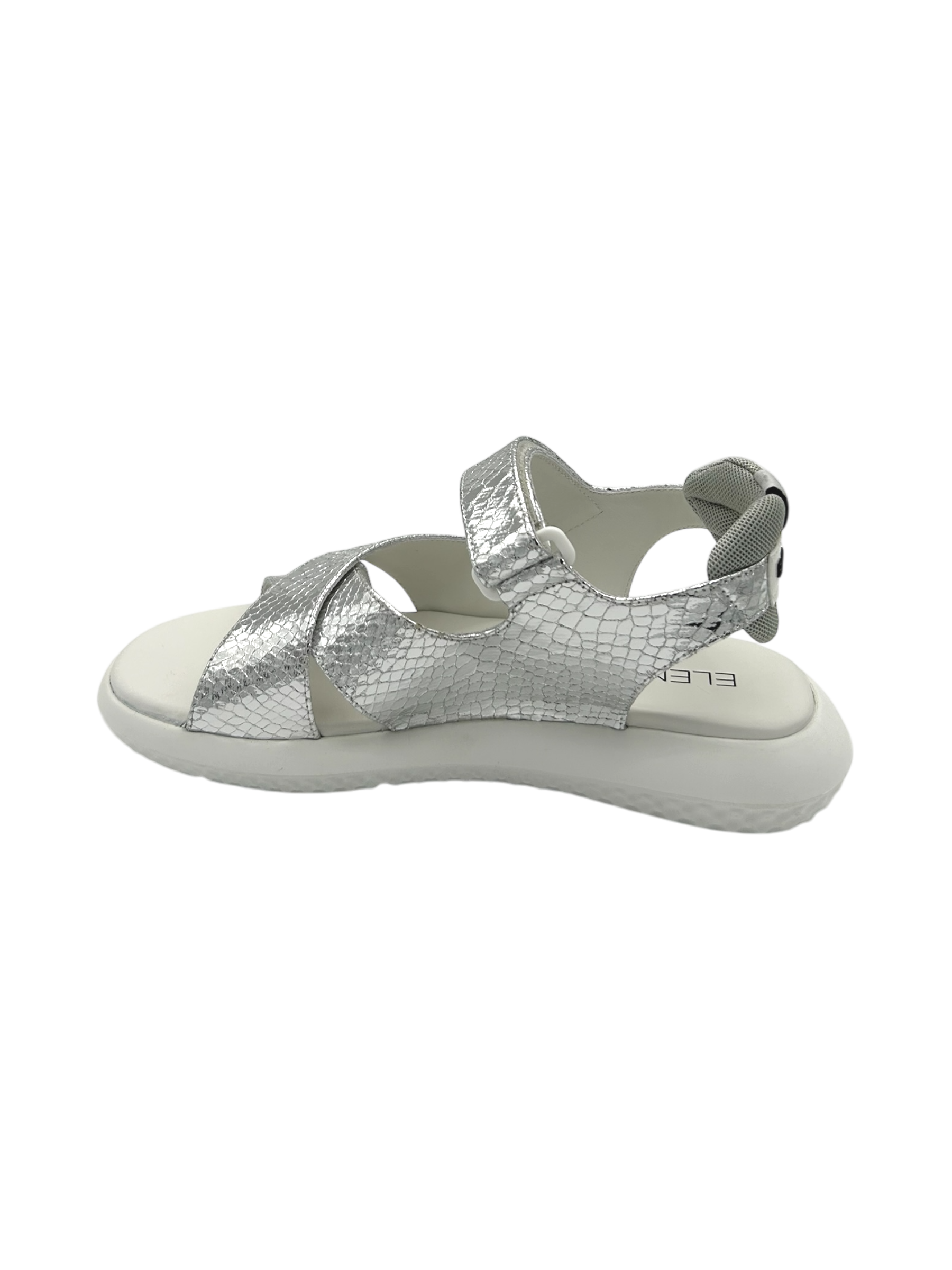 Sandalo pelle donna ELENA IACHI Silver - E3374 -