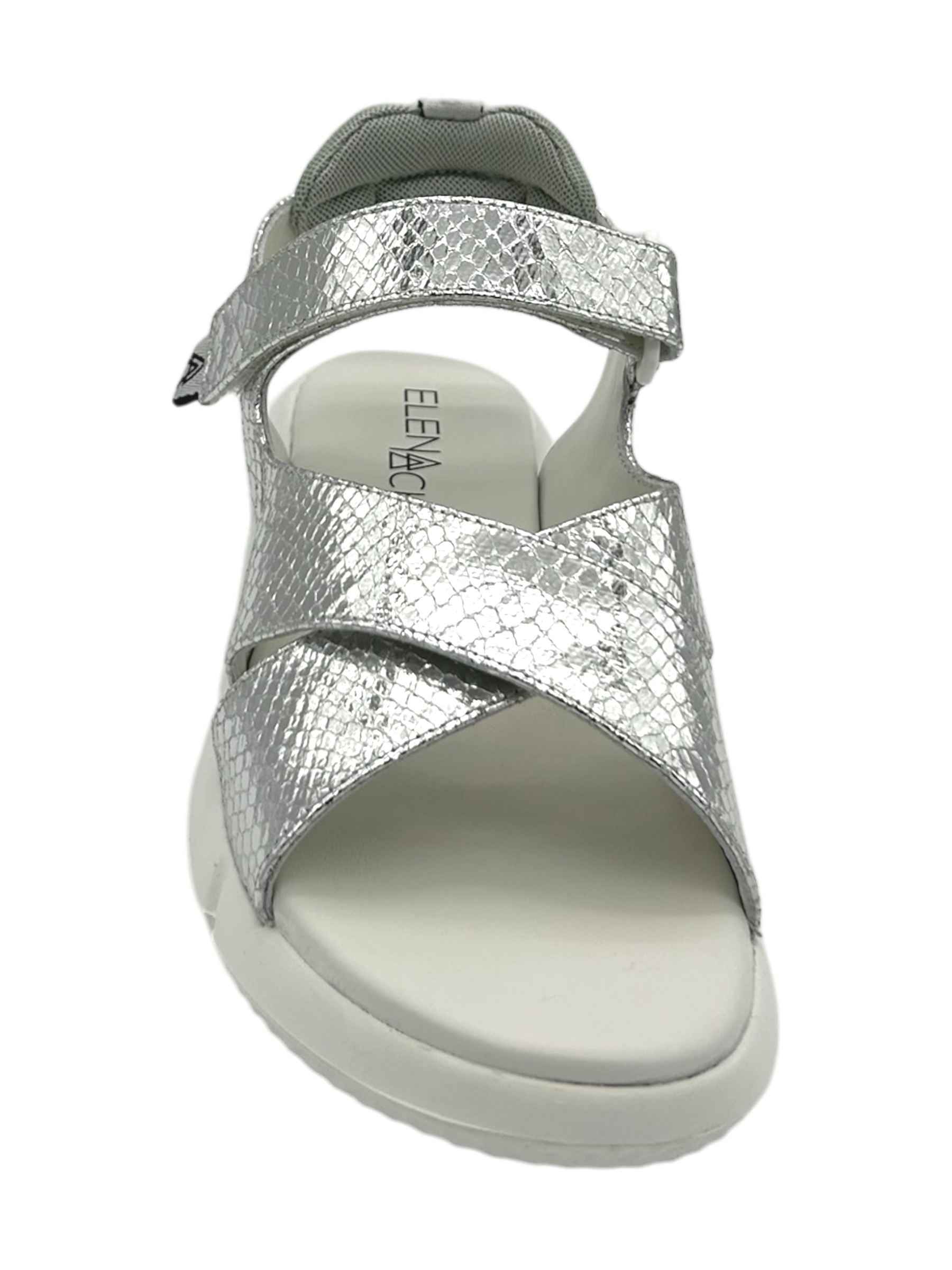 Sandalo pelle donna ELENA IACHI Silver - E3374 -