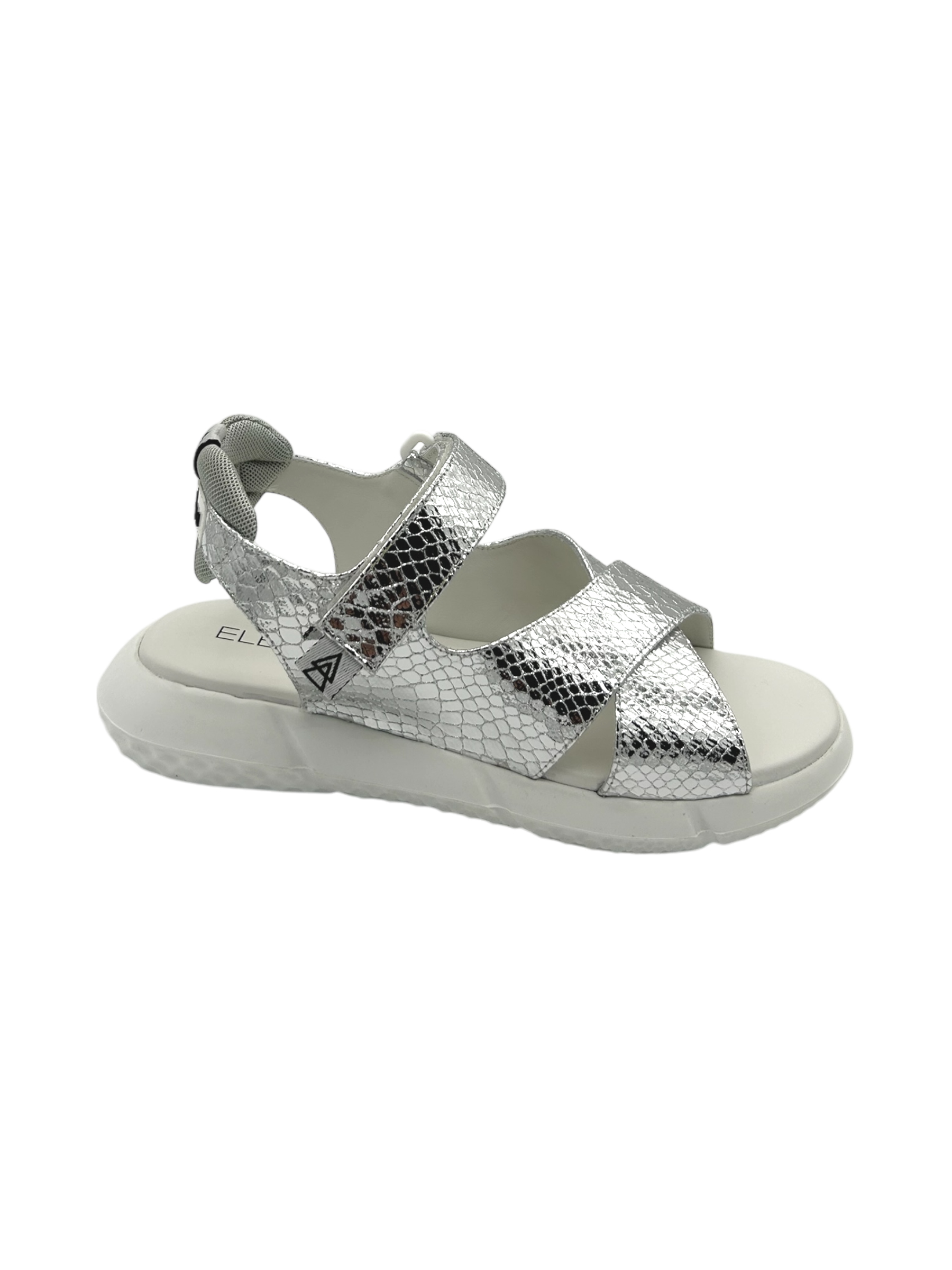 Sandalo pelle donna ELENA IACHI Silver - E3374 -