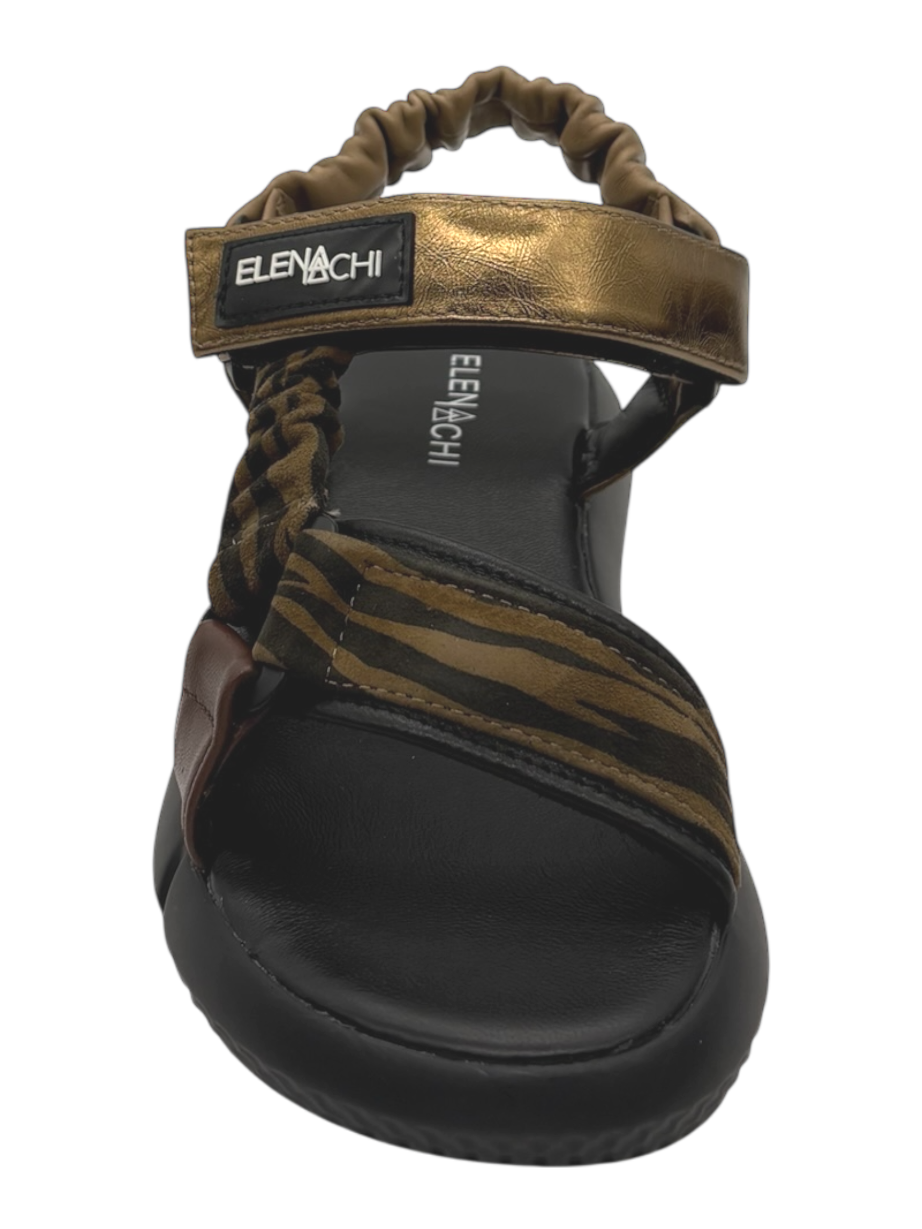 Sandalo pelle donna ELENA IACHI Tabacco - E4280-