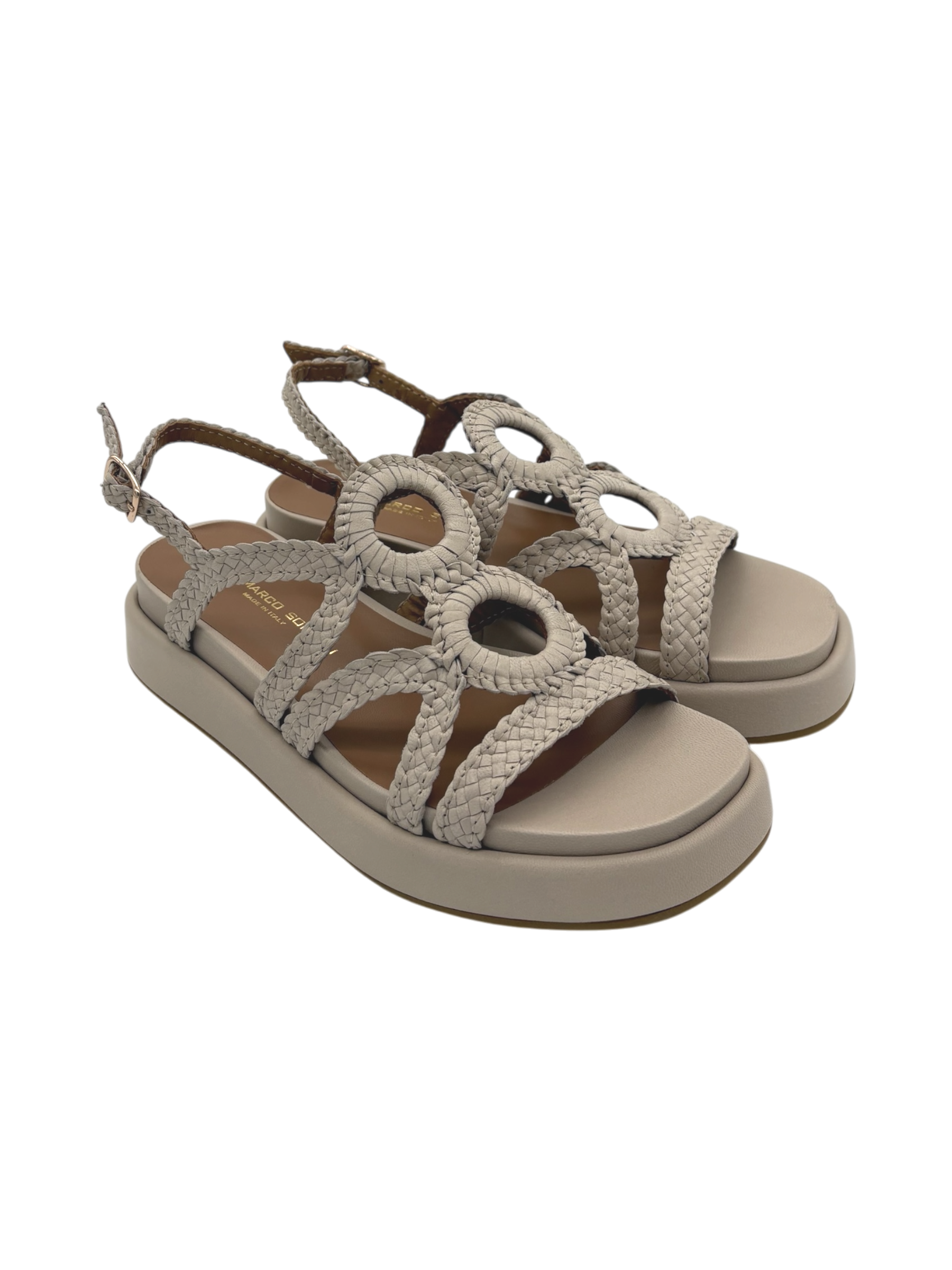 Sandalo pelle donna GIANMARCO SORELLI Bone -12270 Ares-