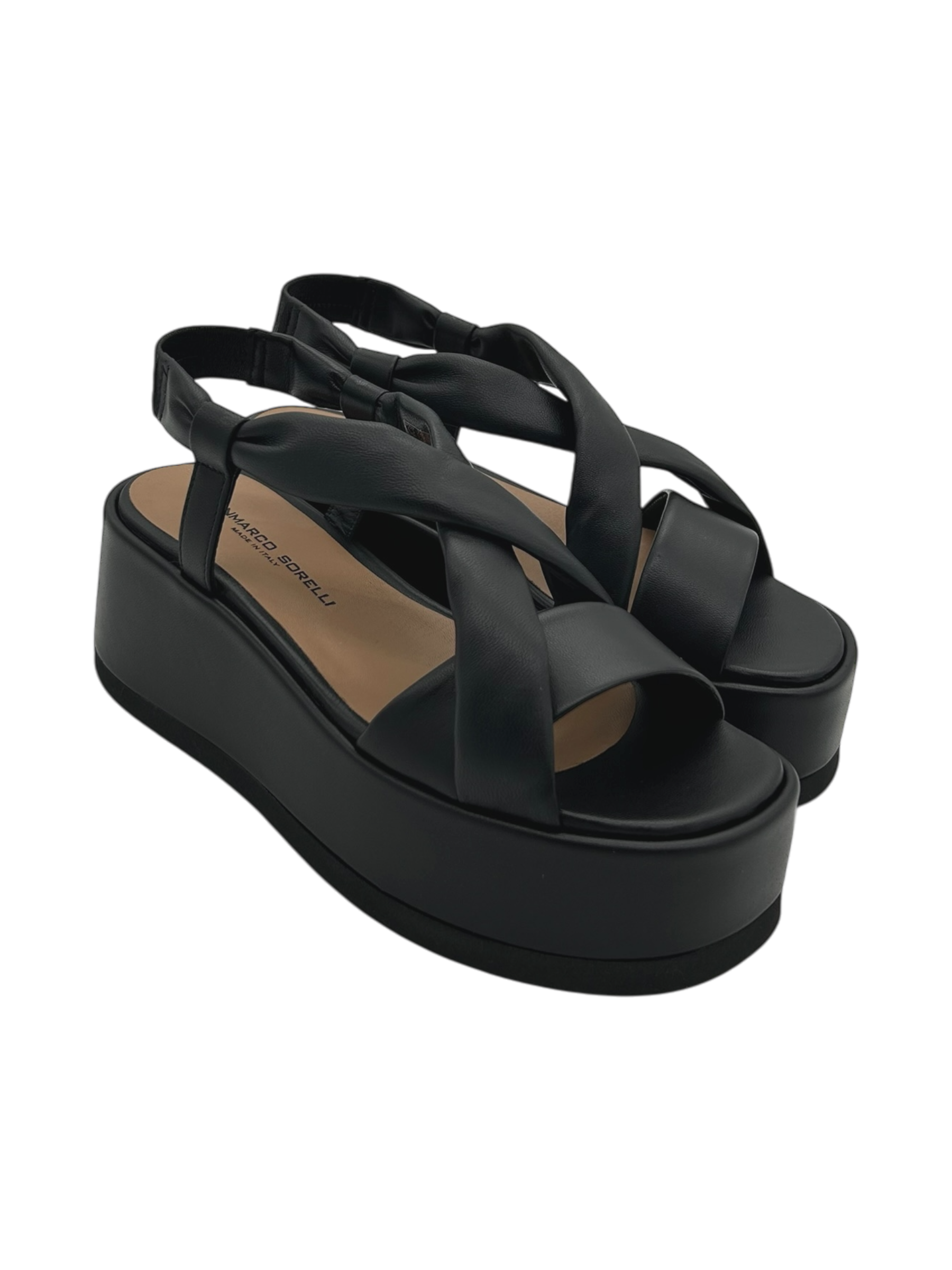 Sandalo pelle donna GIANMARCO SORELLI Nero - 2110 Kira -