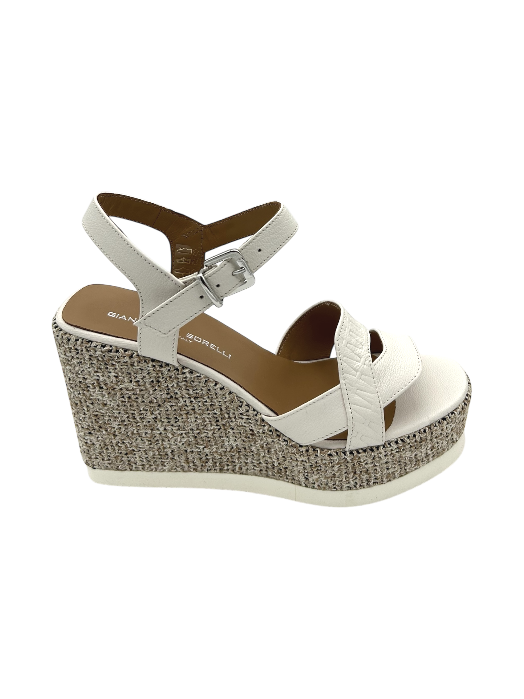 Sandalo pelle donna GIANMARCO SORELLI Bianco - 3033 Vale -