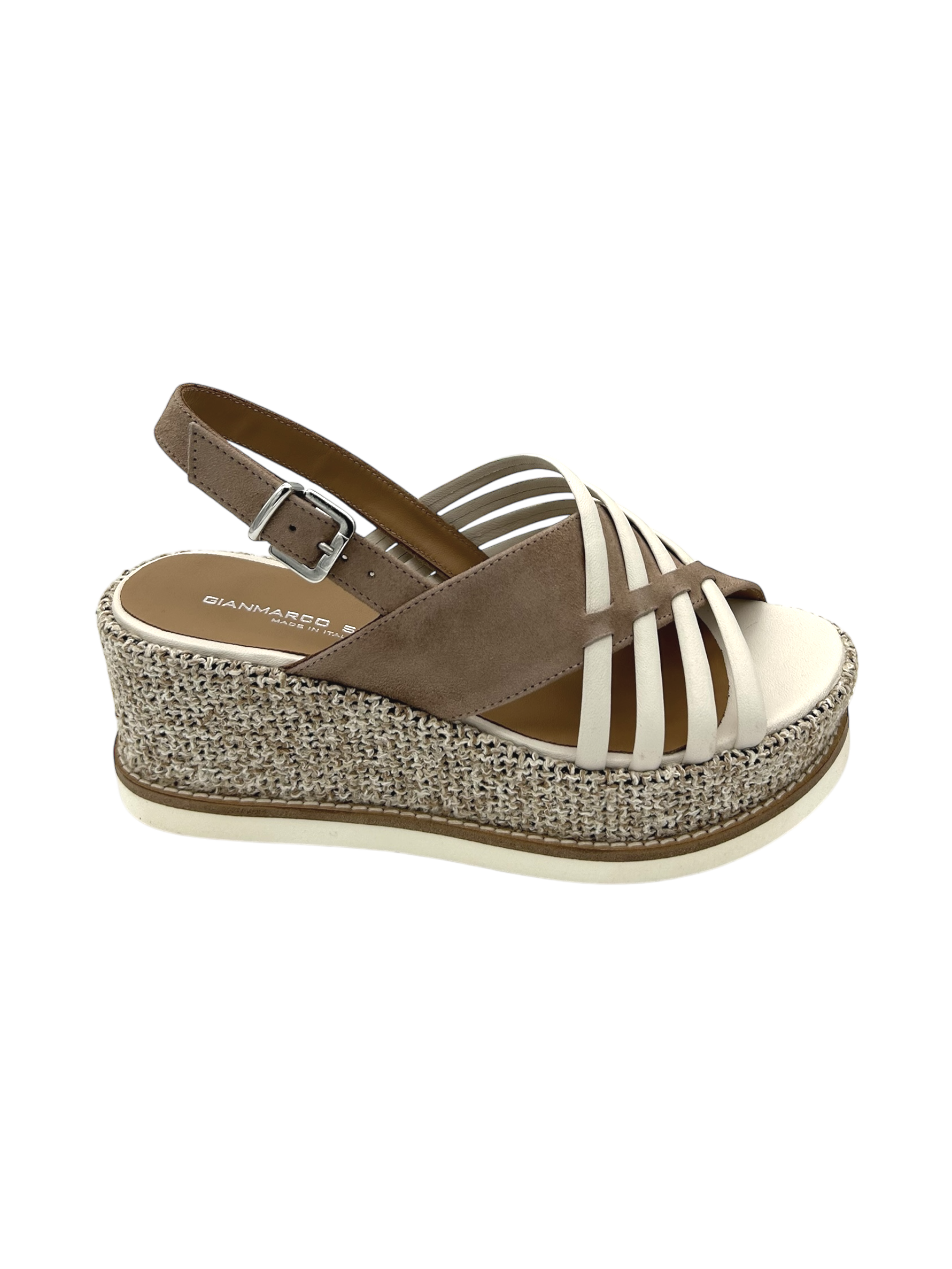 Sandalo pelle donna GIANMARCO SORELLI Off White - 3027 Jil -
