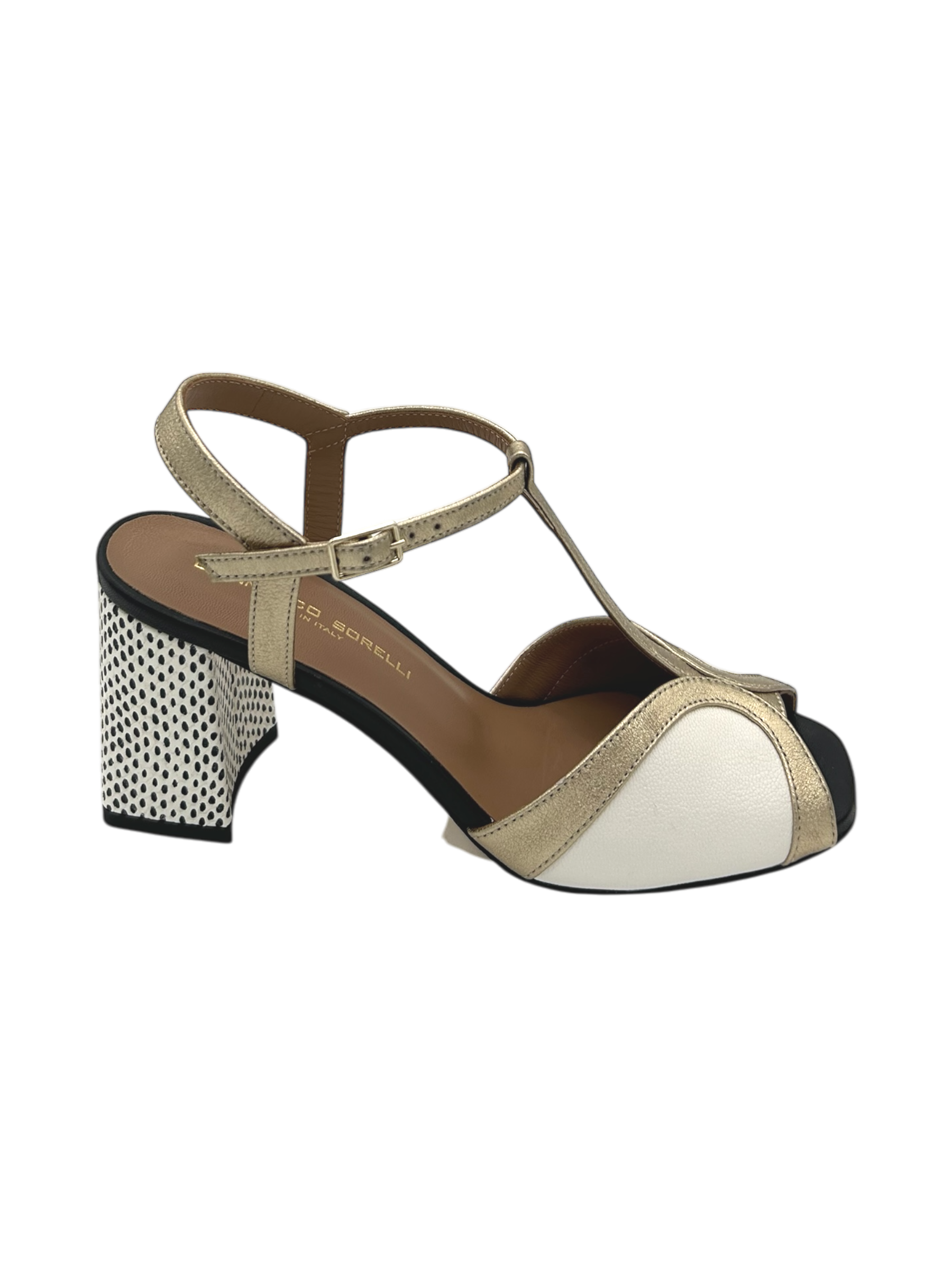 Sandalo pelle donna GIANMARCO SORELLI Bianco -2225 Ruby-
