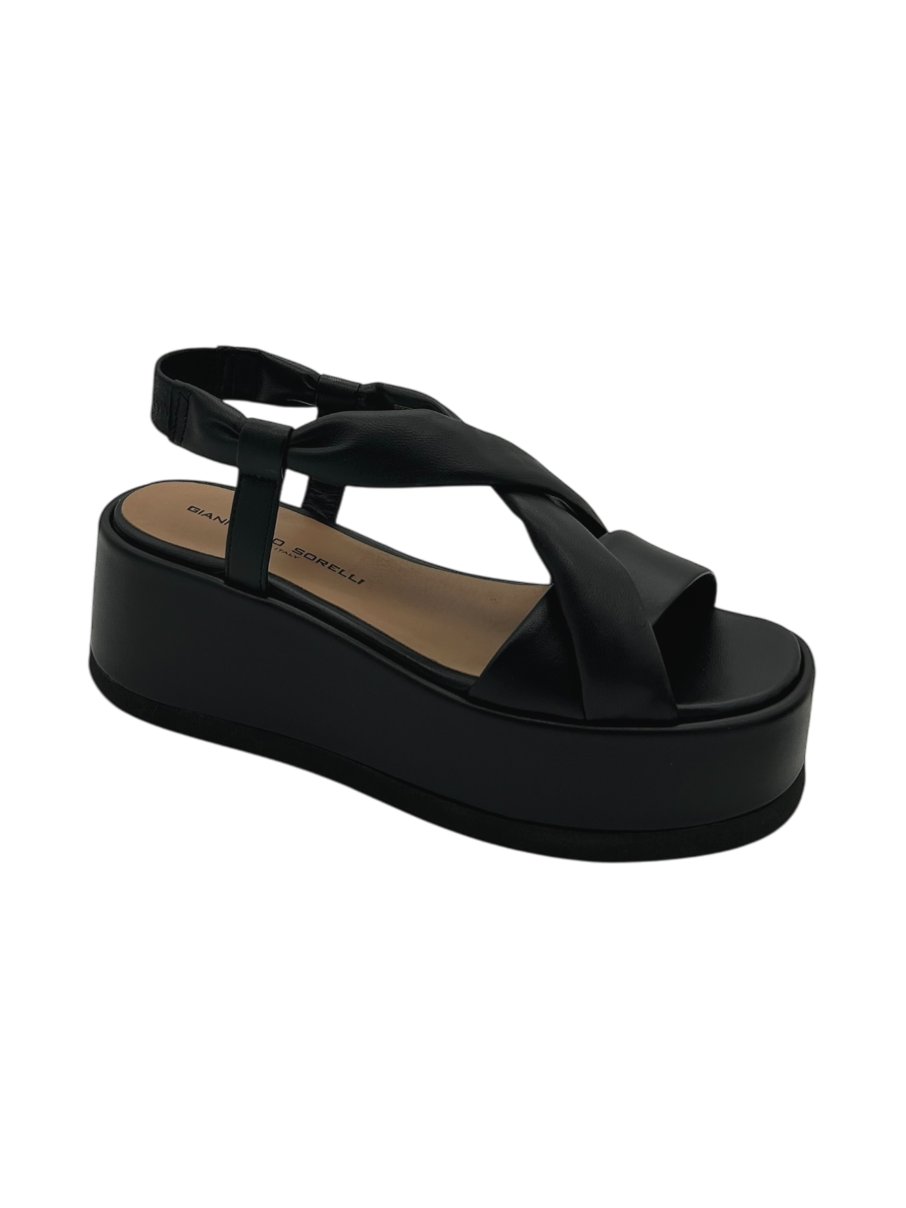 Sandalo pelle donna GIANMARCO SORELLI Nero - 2110 Kira -