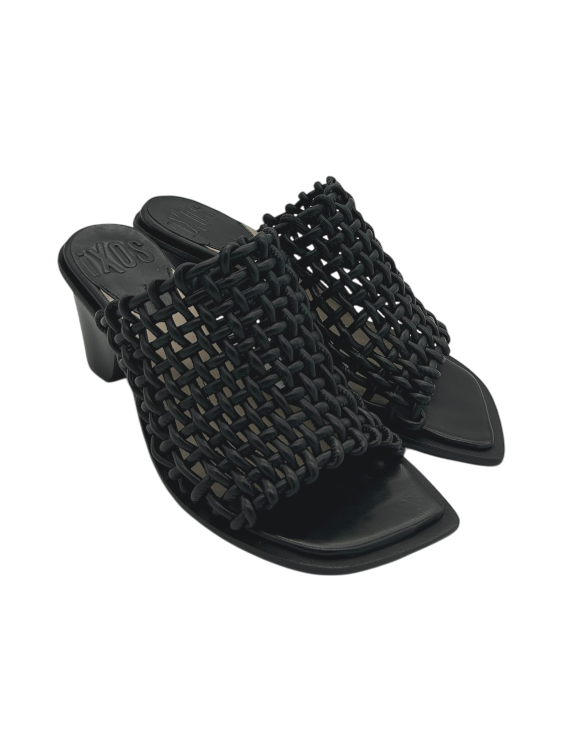 Sandalo pelle donna Ixos Nero -Marge-