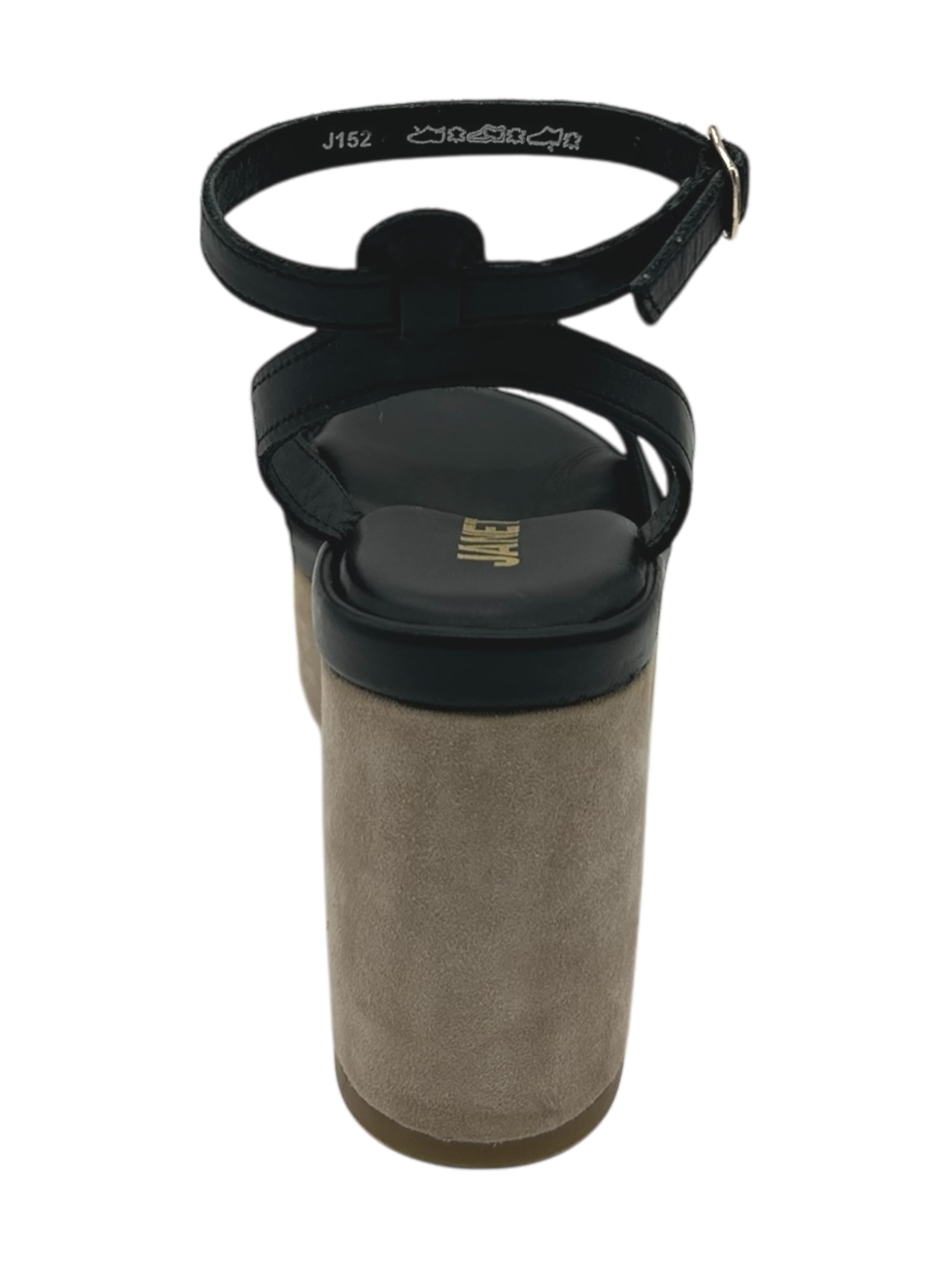 Sandalo pelle donna Janet & Janet Nero - J 152 -