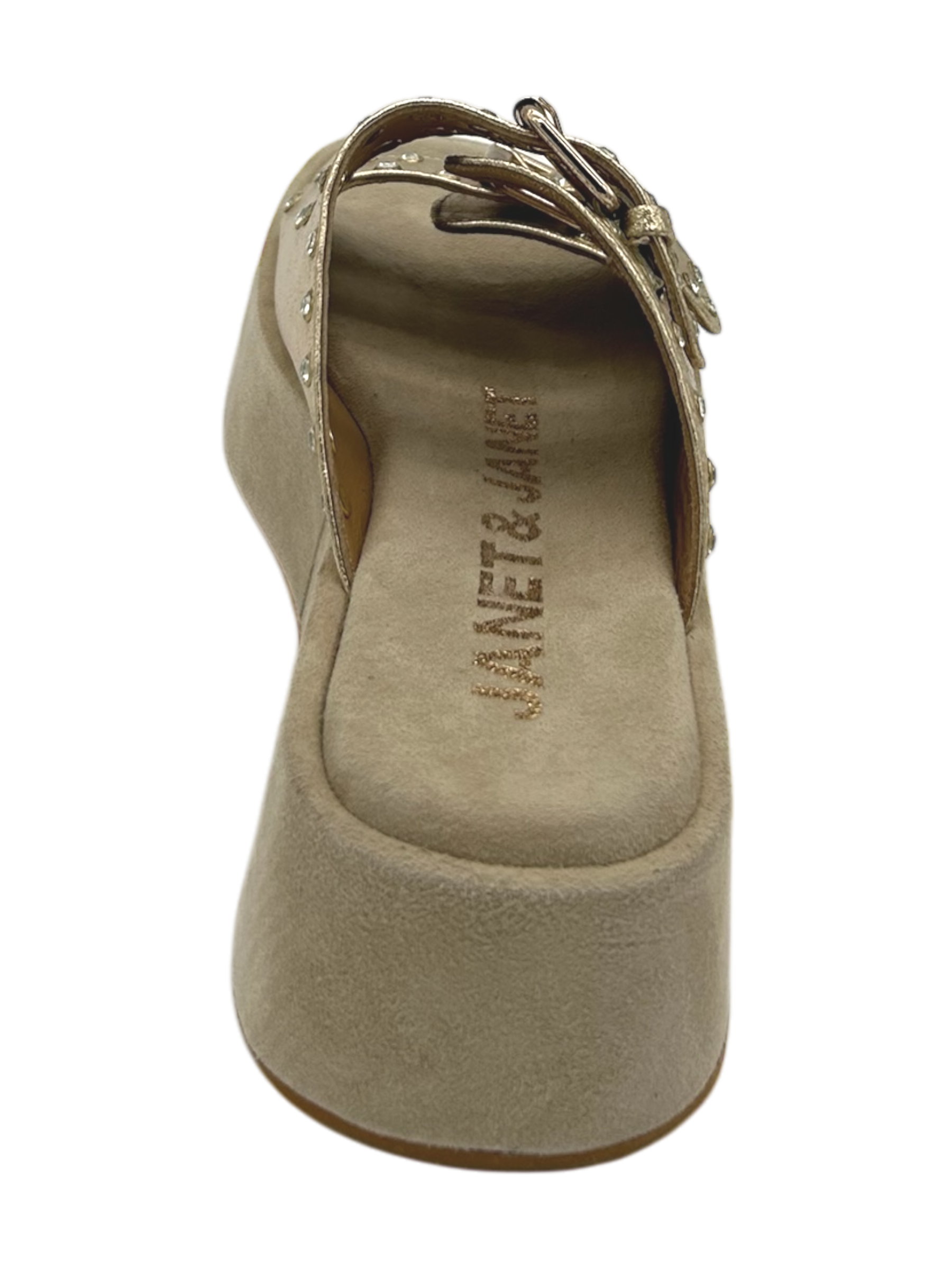 Sandalo pelle donna Janet & Janet Gold - J 116 -