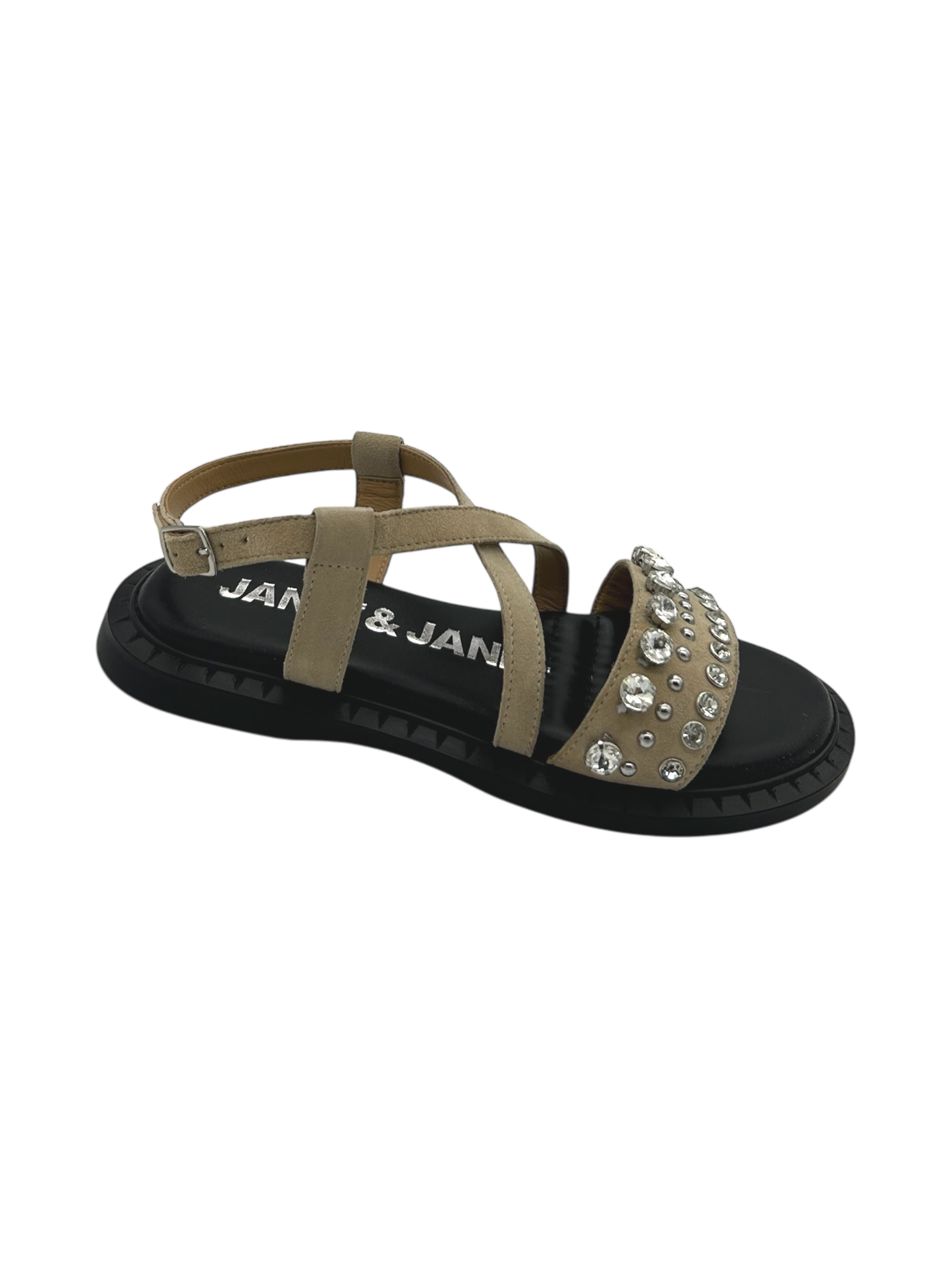 Sandalo pelle donna Janet & Janet Beige - J 144 -