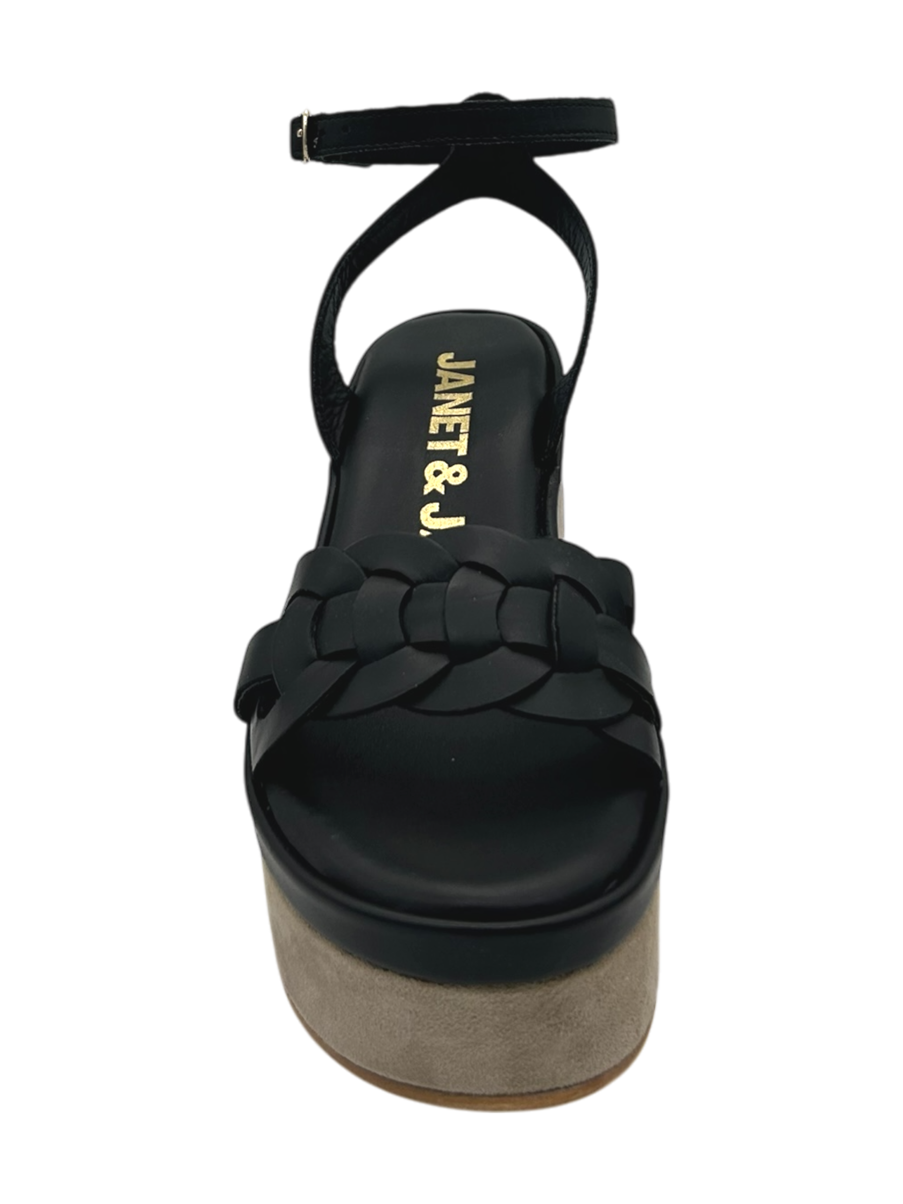 Sandalo pelle donna Janet & Janet Nero - J 152 -