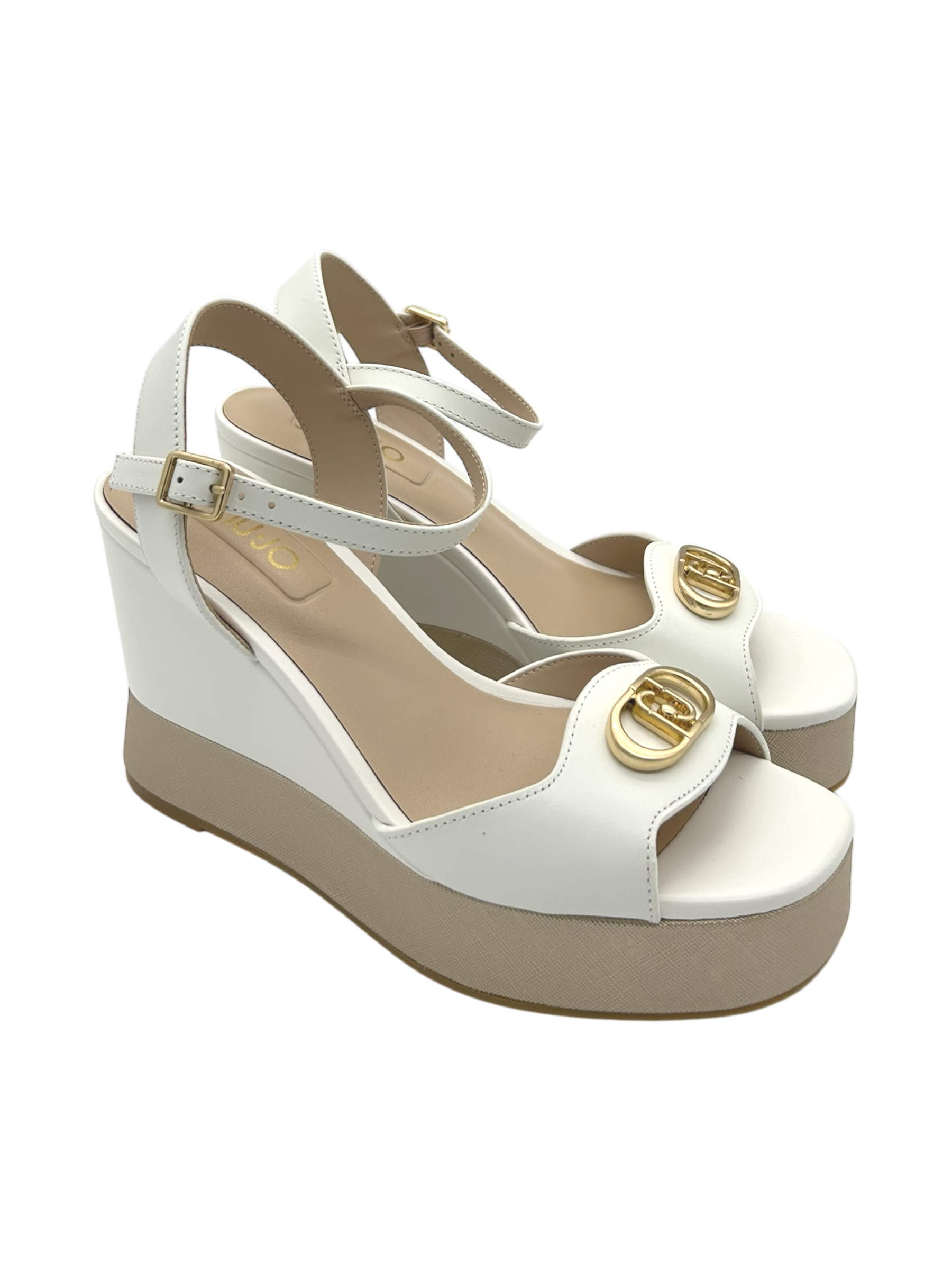 Sandalo zeppa LIUJO Off White - Karen 11 -