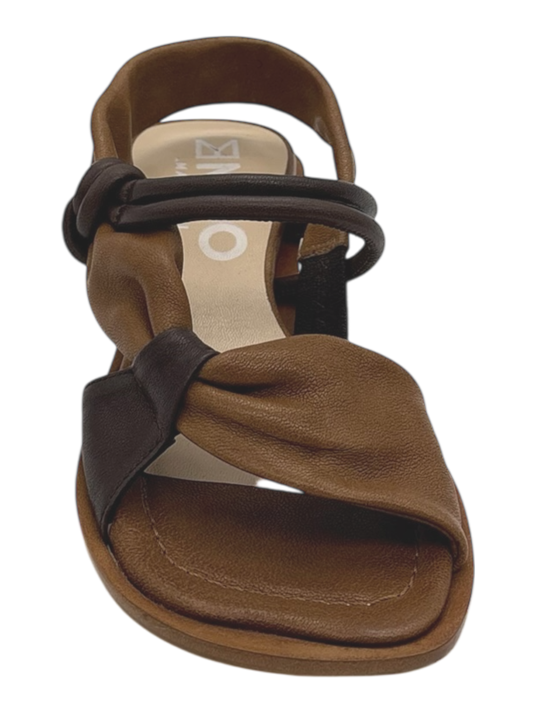 Sandalo pelle donna Malloni Tabacco-caffè -X26E25129-