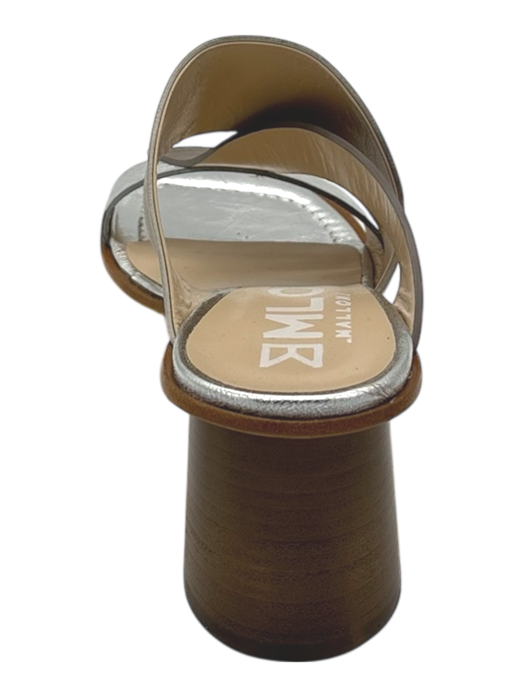 Sandalo pelle donna Malloni Argento-tortora -X26E30608-