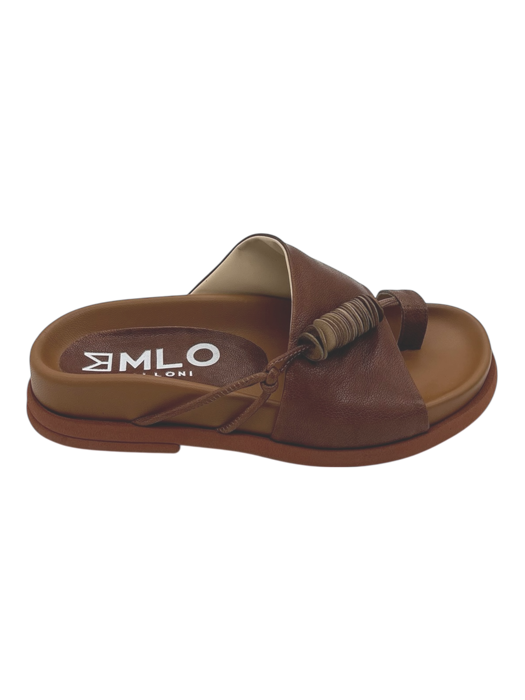 Sandalo pelle donna Malloni Ruggine-X26E35011-