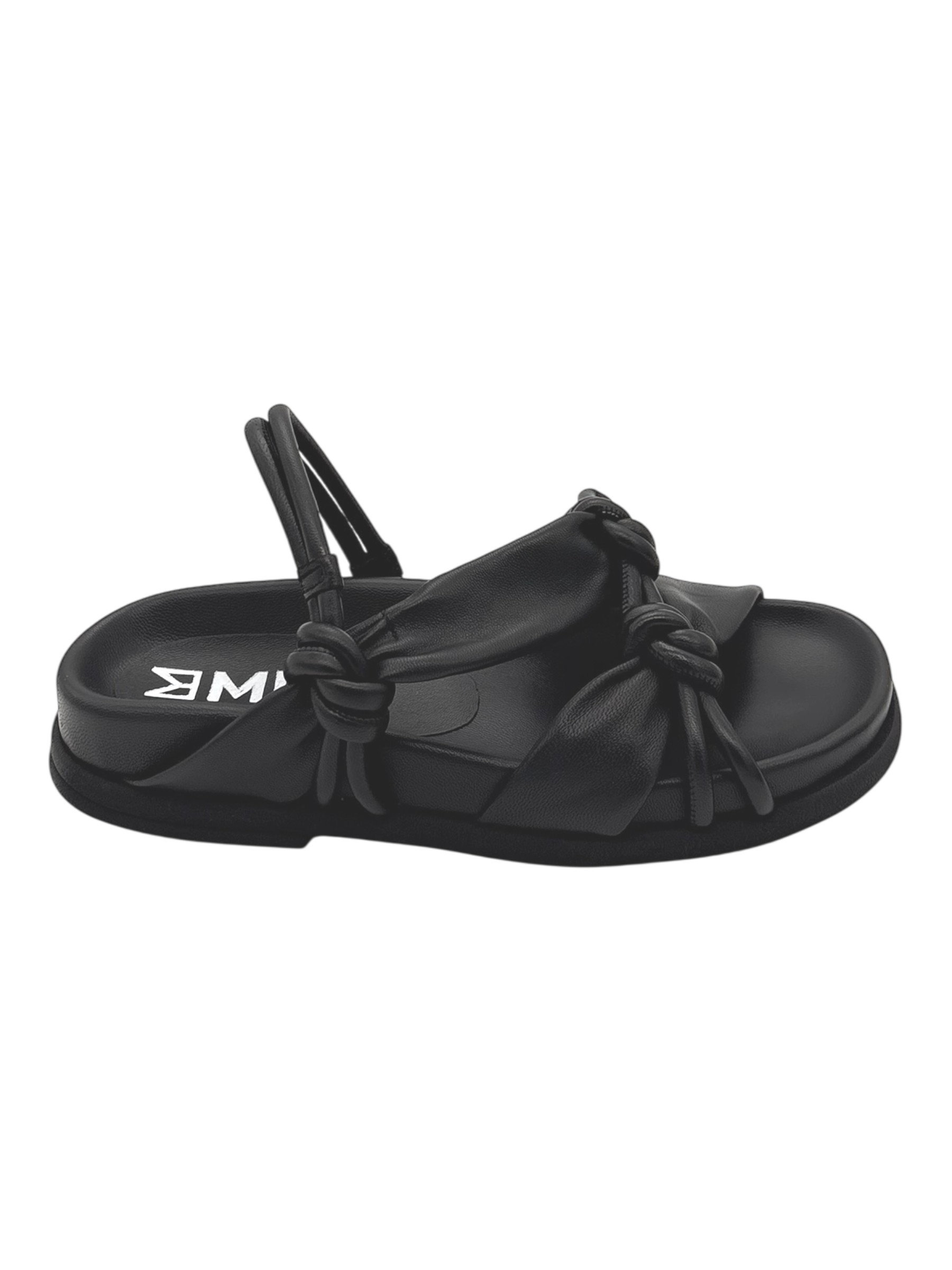 Sandalo pelle donna Malloni Black-X26E35012-