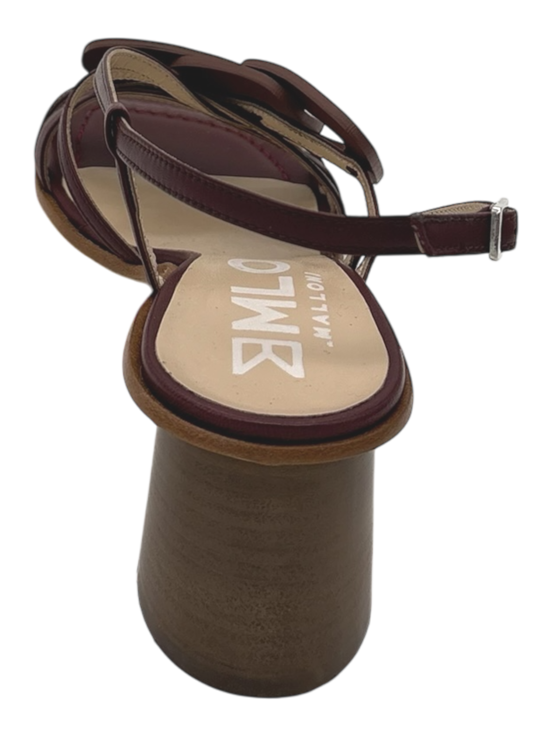 Sandalo pelle donna Malloni Burgundy -X26E30603-