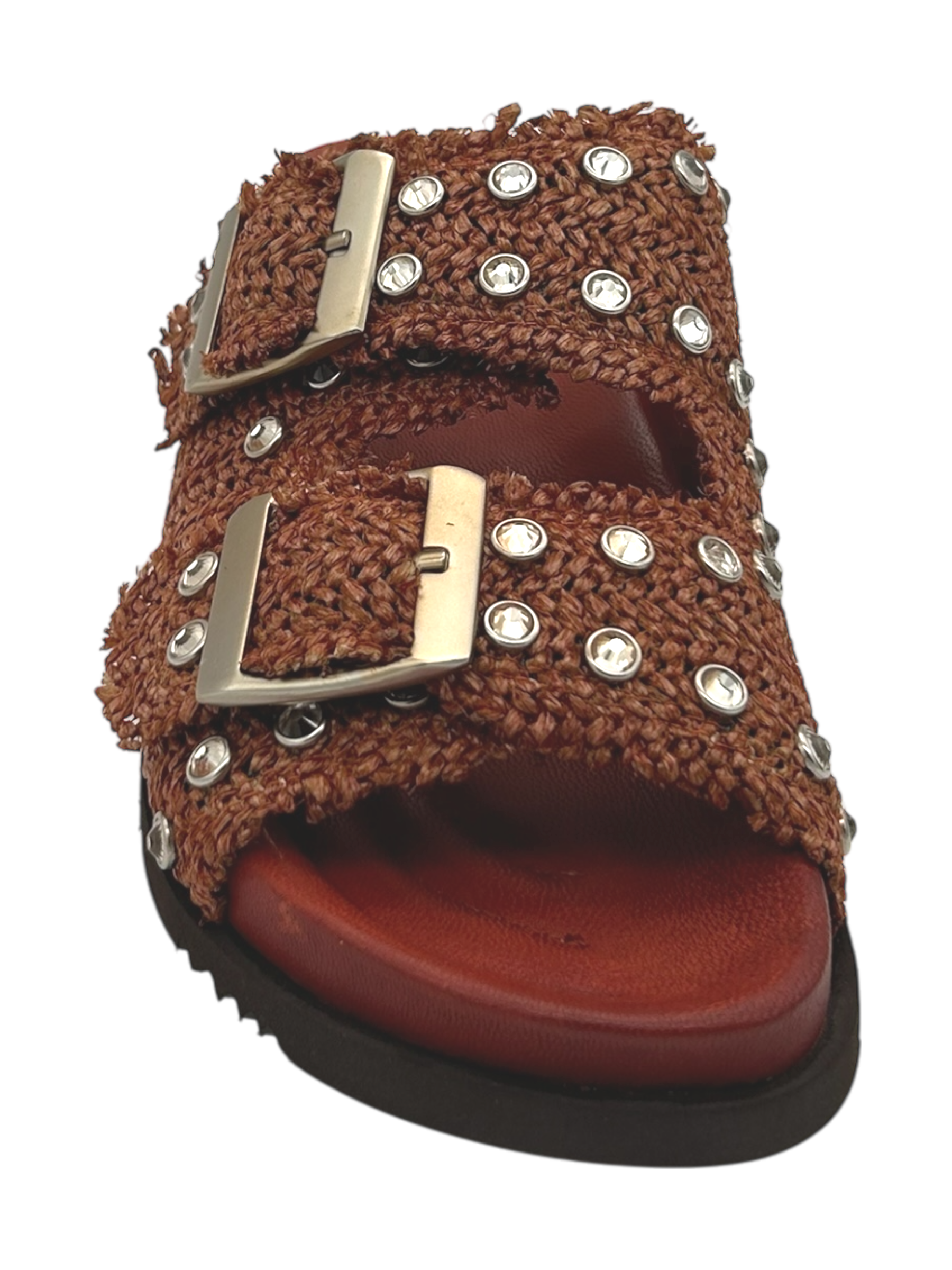 Sandalo Black Rose by Zoe raffia Orange - New Youker 03 -